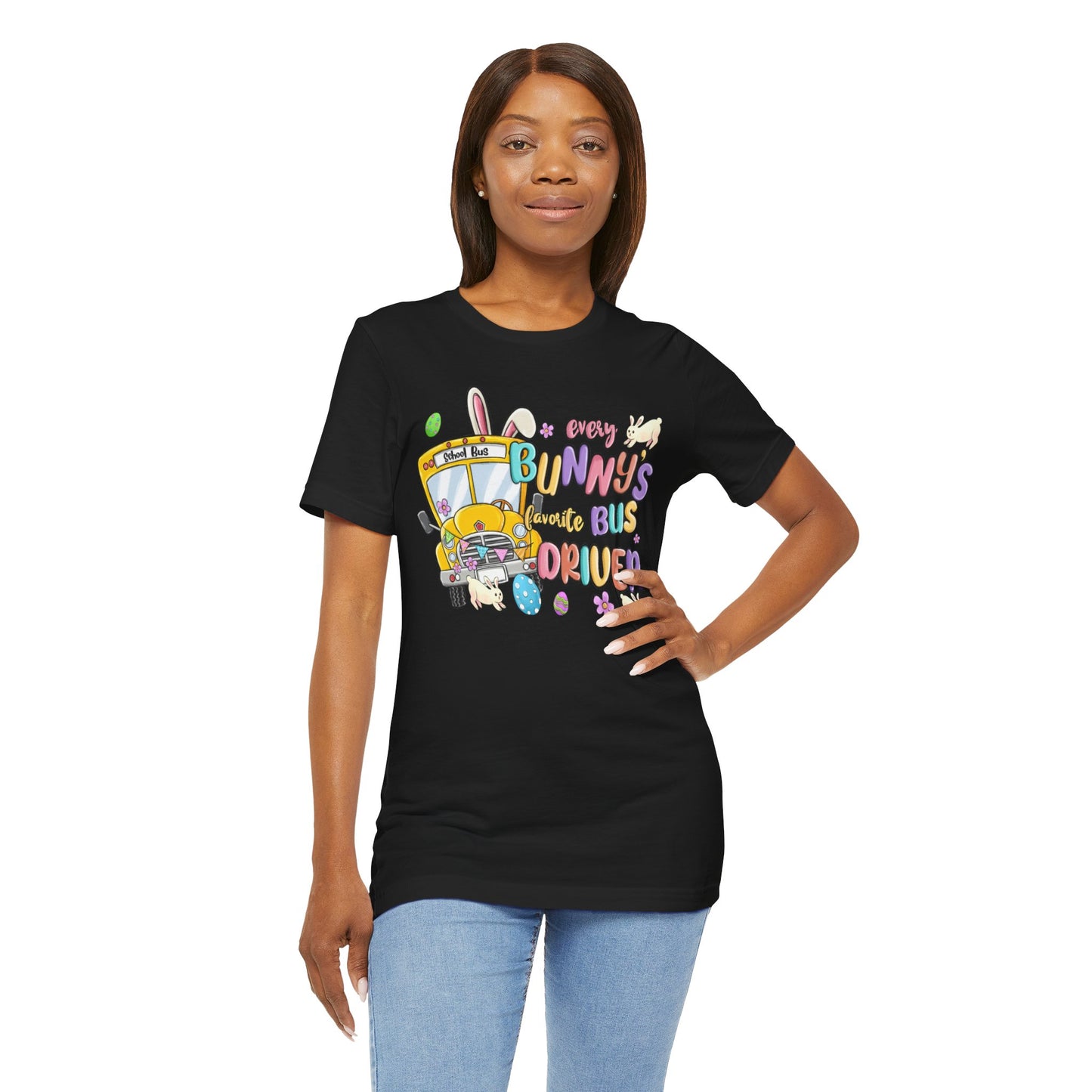 Every Bunny's Favorite Bus Driver Unisex Tee - Fun Easter T-Shirt for Kids and Adults