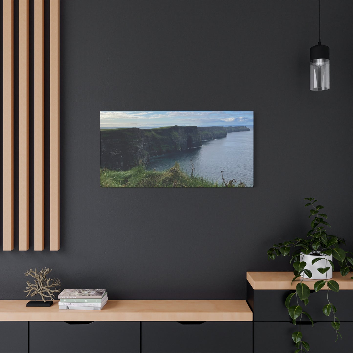 Coastal Cliffs Matte Canvas Wall Art - Tranquil Nature Decor