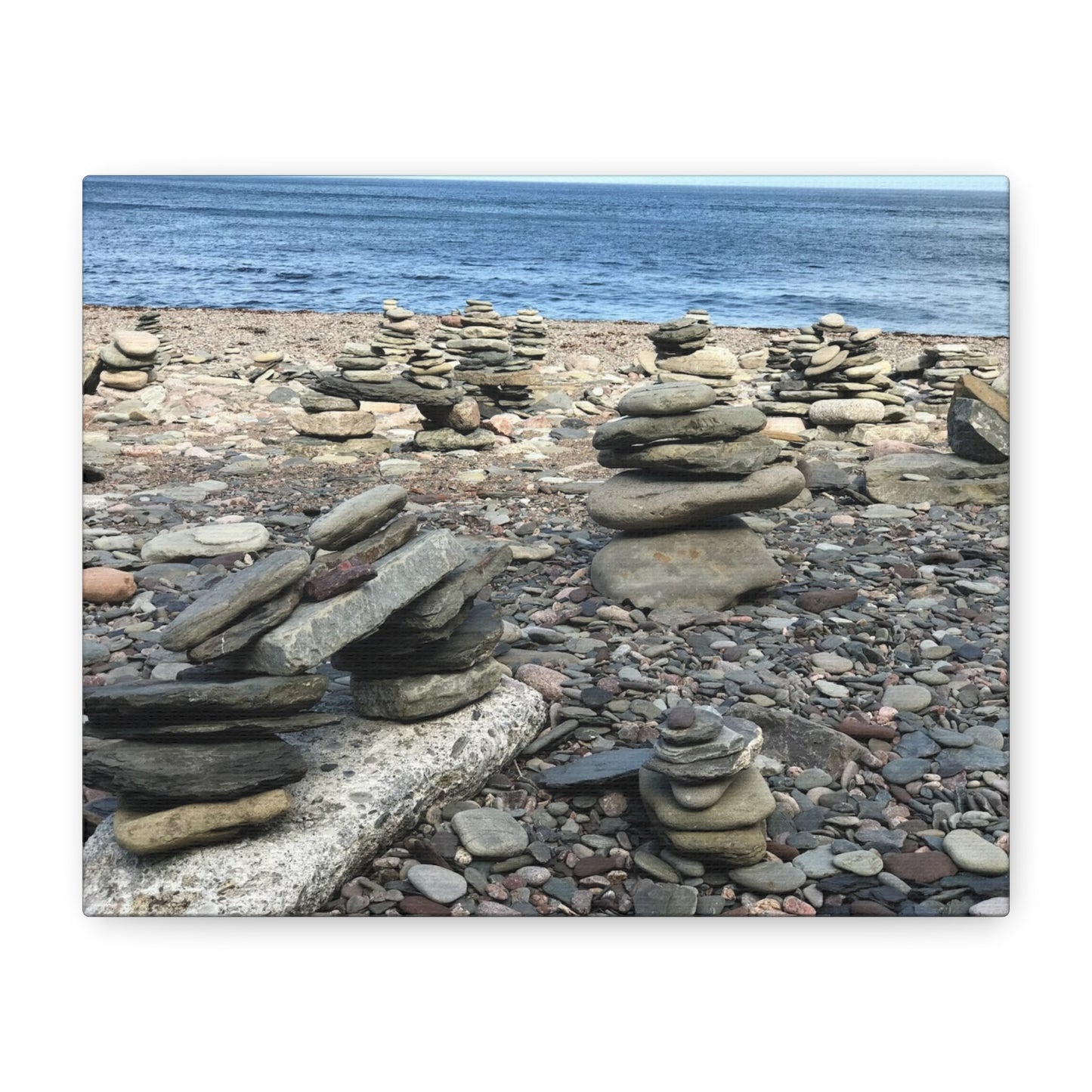 Tranquil Stone Stack Canvas Wall Art, Inspirational Home Decor, Serenity Gift, Nature Photography, Relaxing Living Room Art