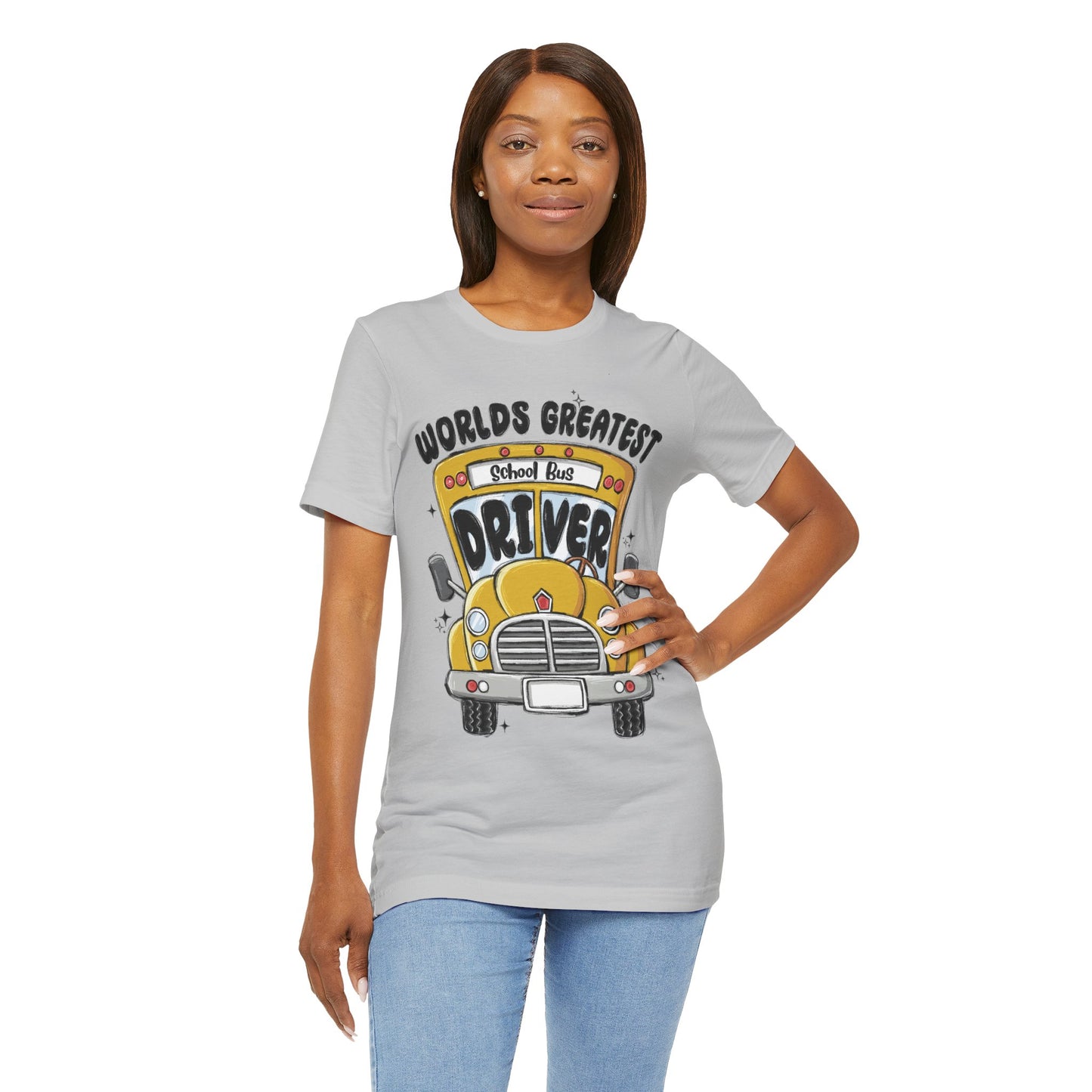 World's Greatest School Bus Driver Tee - Unisex Jersey Short Sleeve