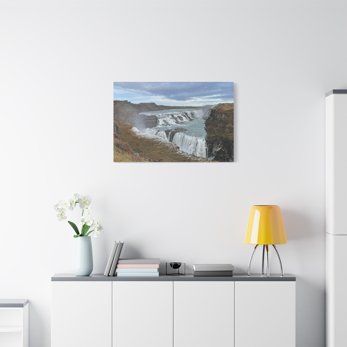 Serene Waterfall Canvas Wall Art - Tranquil Nature Decor