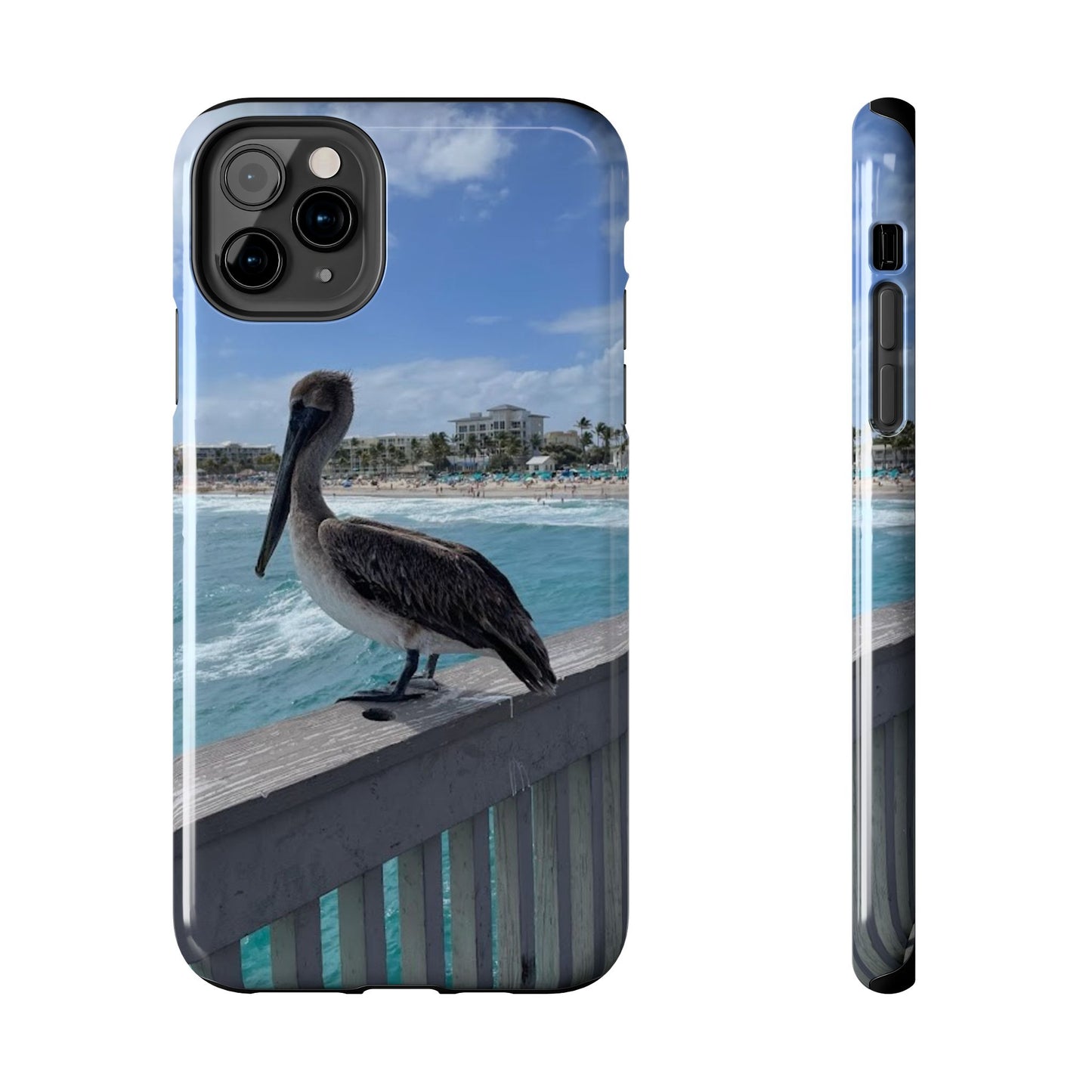 Coastal Pelican Tough Phone Cases - Durable Protection with Ocean Vibe