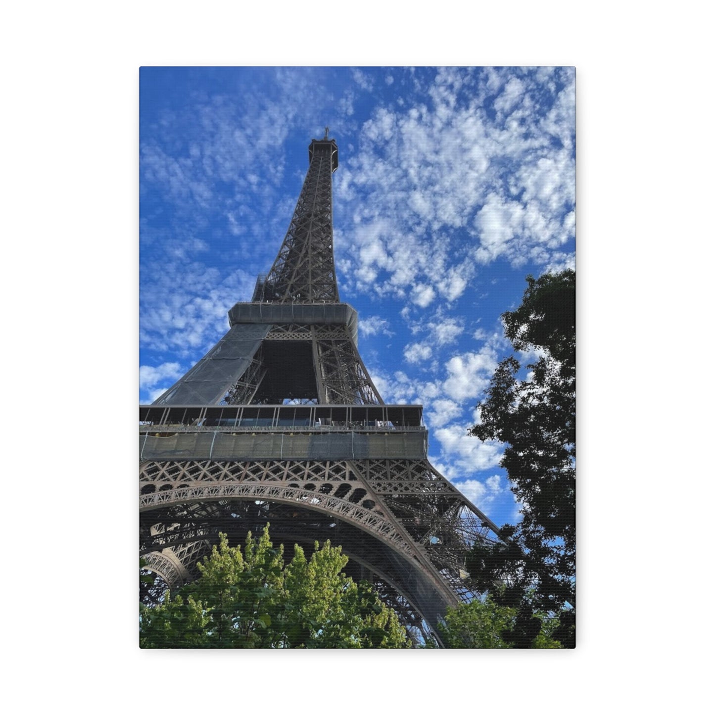 Eiffel Tower Canvas Wall Art – Stretched Matte Print for Paris Lovers