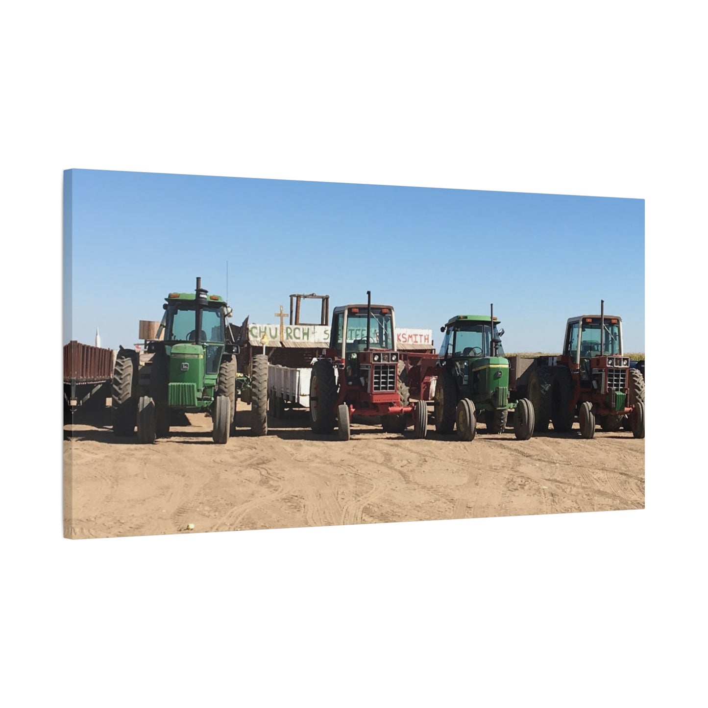 Farming Tractors Canvas Art - Stretched Matte Wall Decor