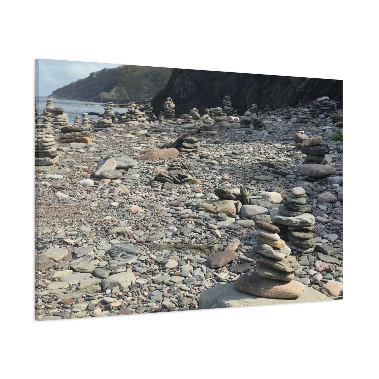 Peaceful Rock Stack Art Canvas - Nature-Inspired Wall Decor