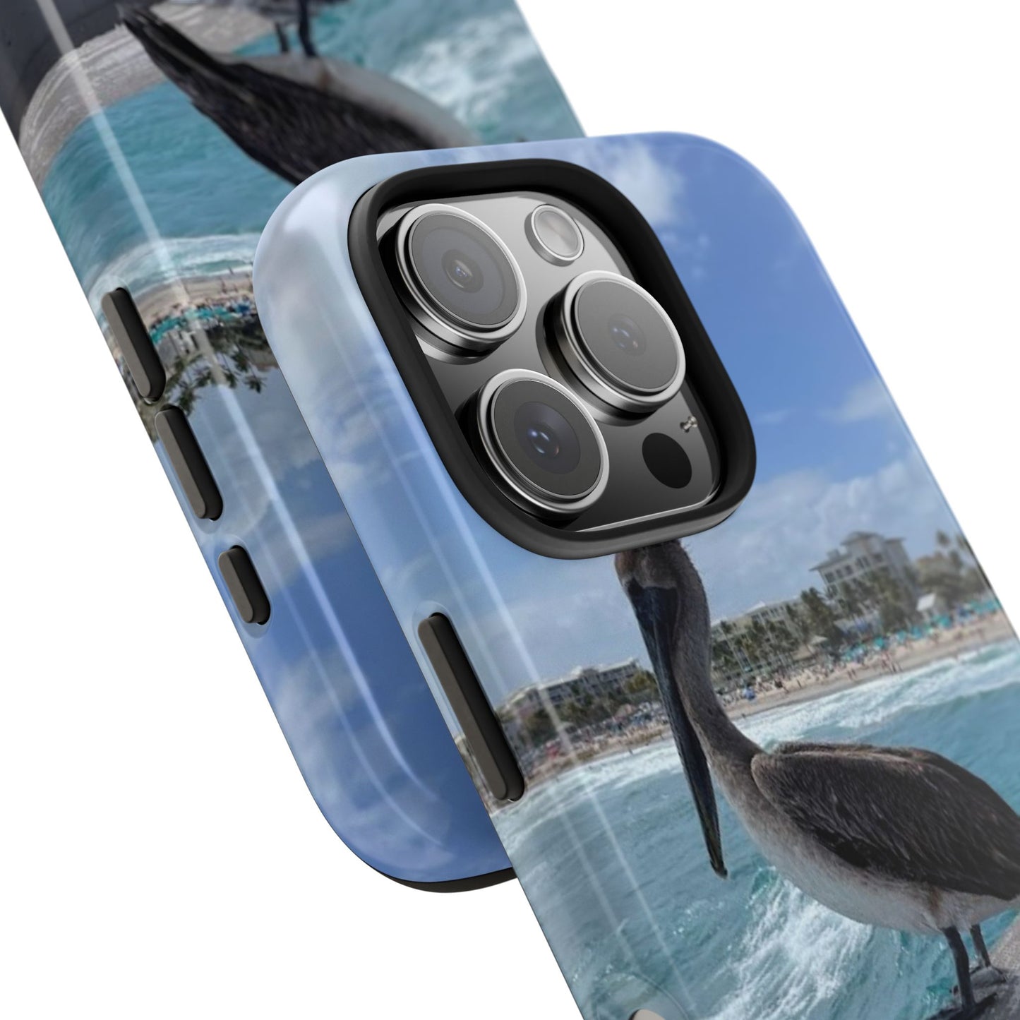 Coastal Pelican Tough Phone Cases - Durable Protection with Ocean Vibe