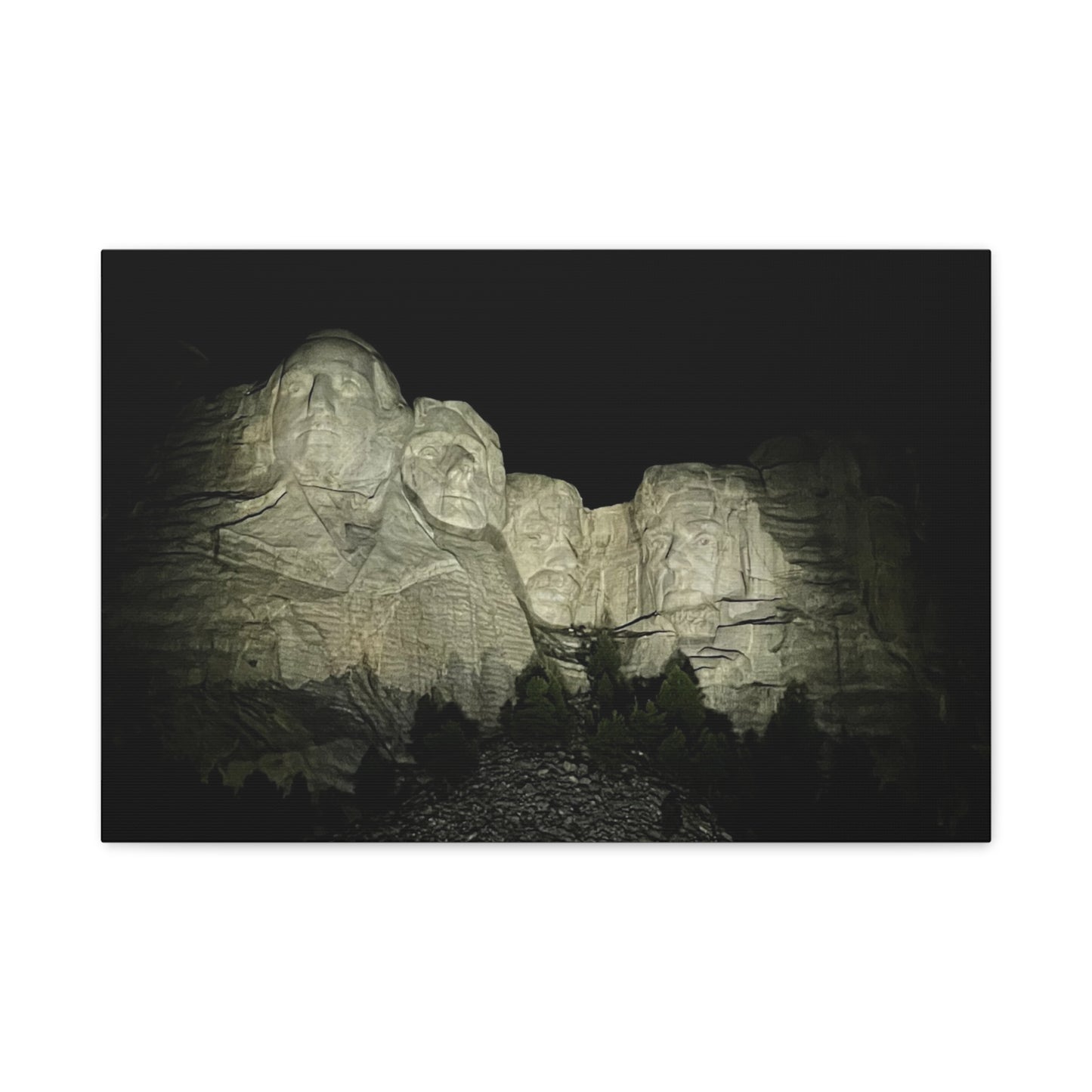 Mount Rushmore Matte Canvas Wall Art - Stretched, 1.25"