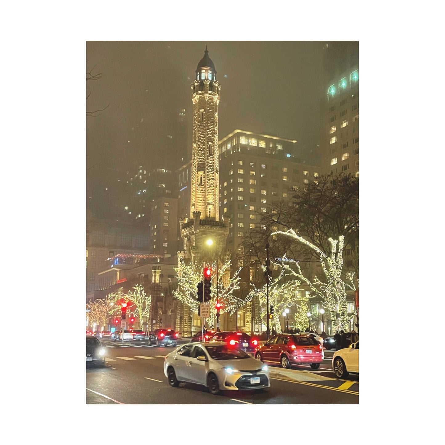 City Lights Wall Art - Water Tower