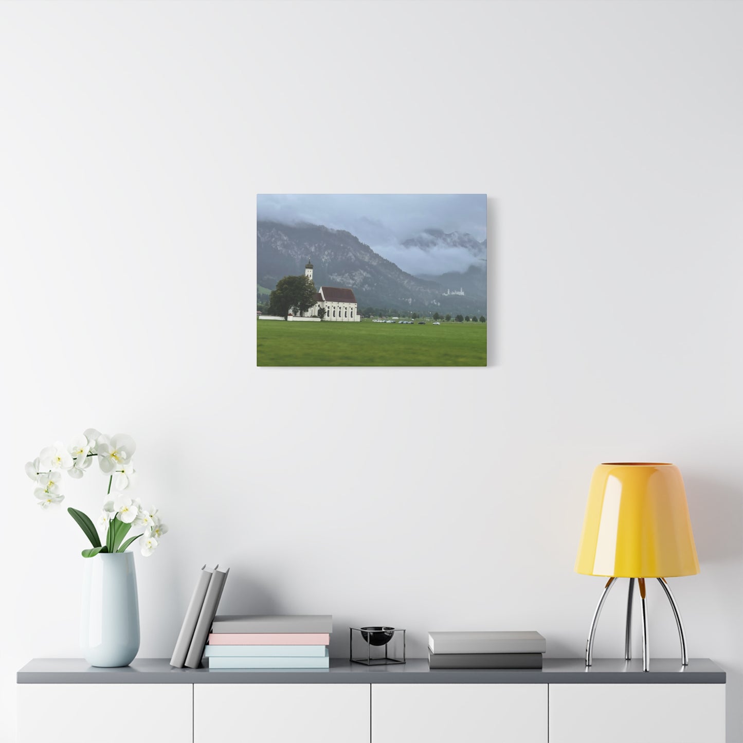 Scenic Matte Canvas Art - Tranquil Mountain Landscape Germany