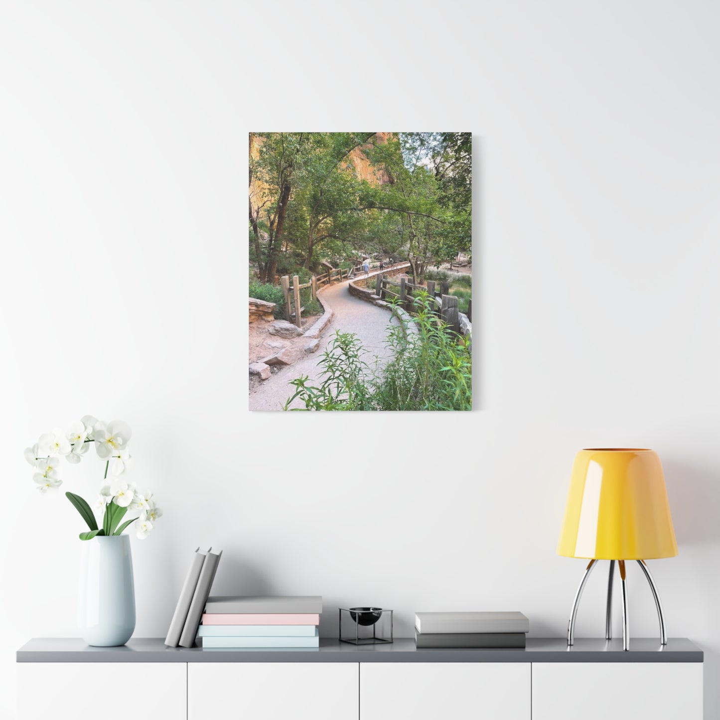 Nature Path Matte Canvas Wall Art - Scenic Landscape Decor