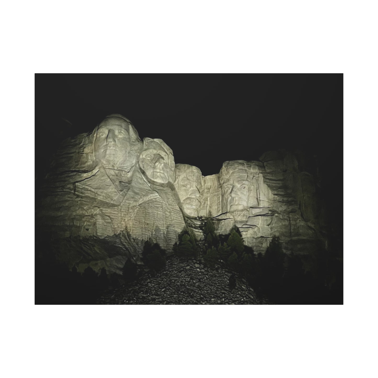 Mount Rushmore Matte Canvas Wall Art - Stretched, 1.25"