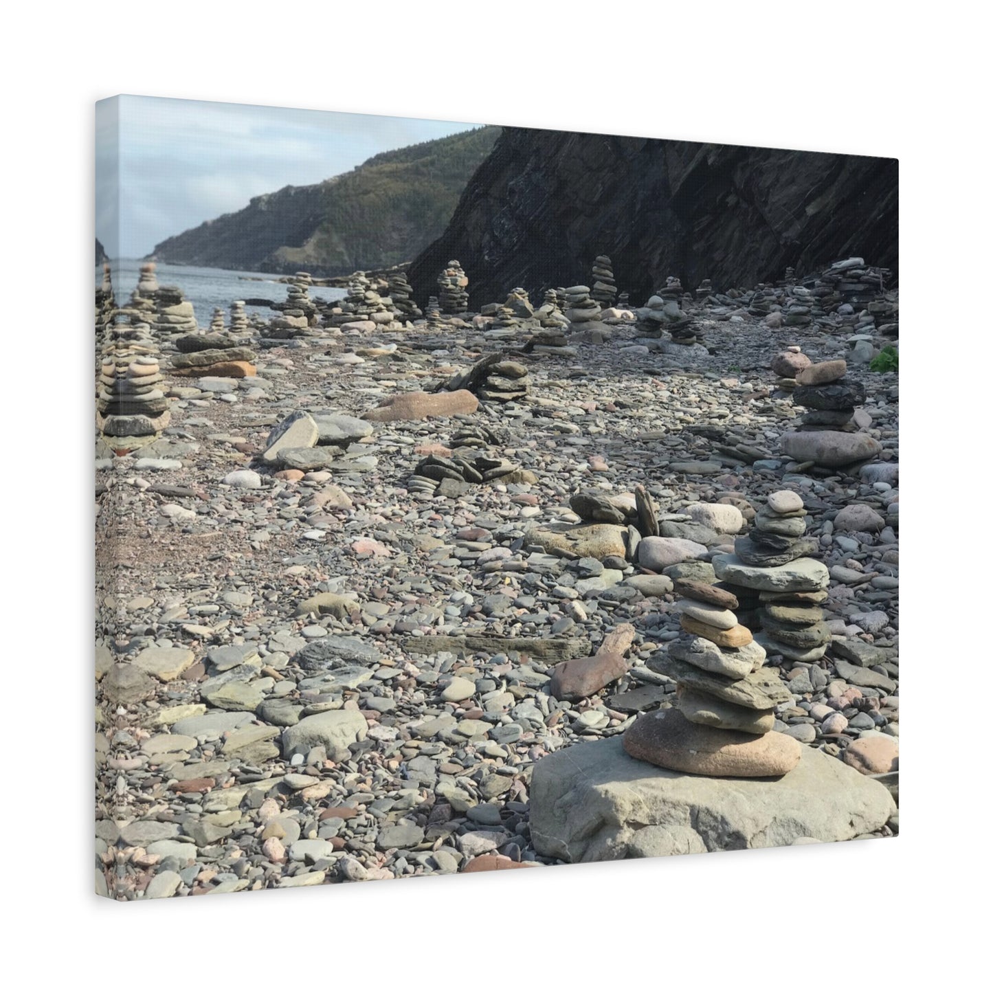 Peaceful Rock Stack Art Canvas - Nature-Inspired Wall Decor