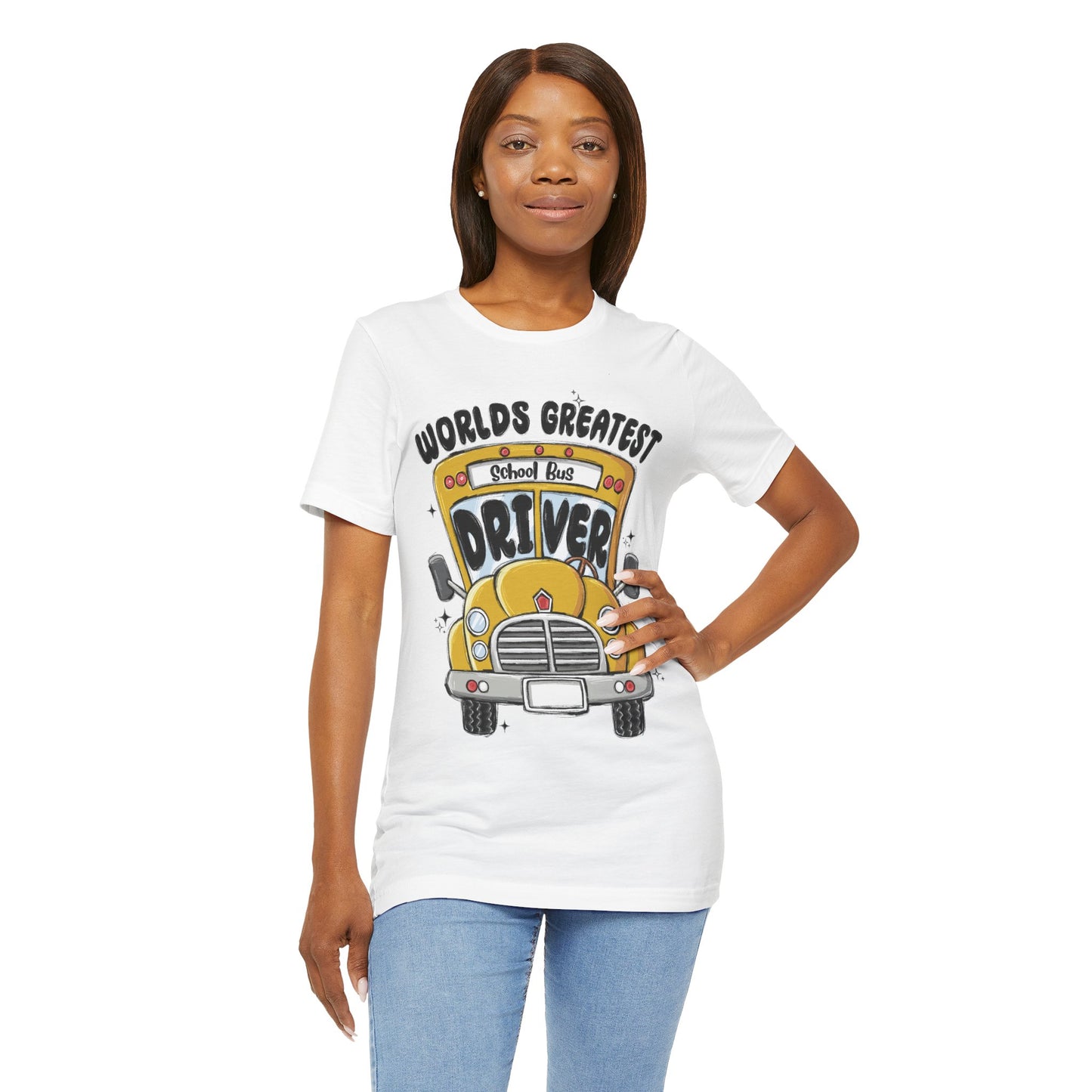 World's Greatest School Bus Driver Tee - Unisex Jersey Short Sleeve