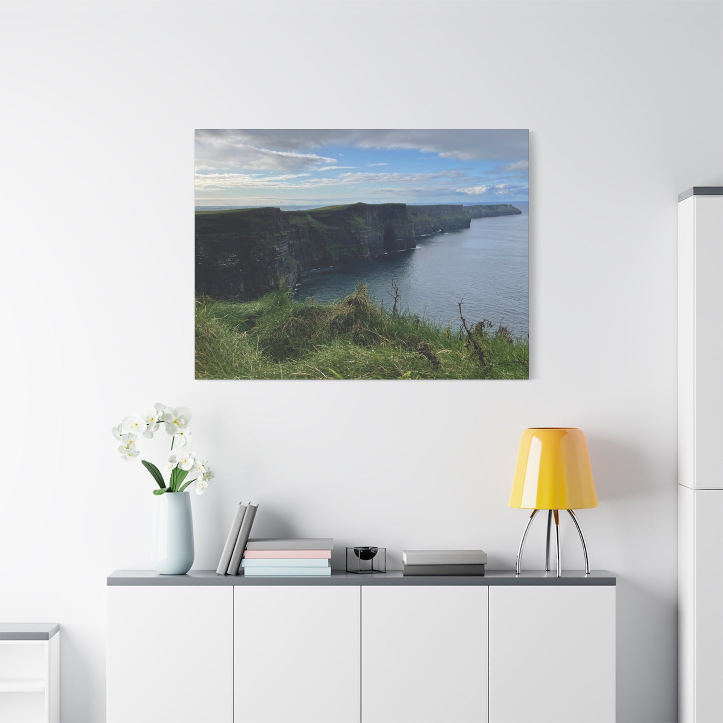Coastal Cliffs Matte Canvas Wall Art - Tranquil Nature Decor