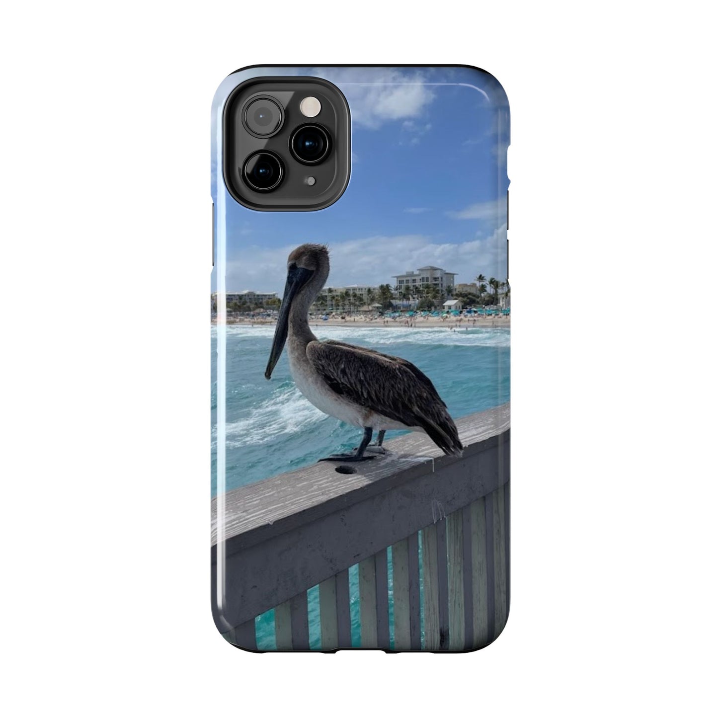 Coastal Pelican Tough Phone Cases - Durable Protection with Ocean Vibe