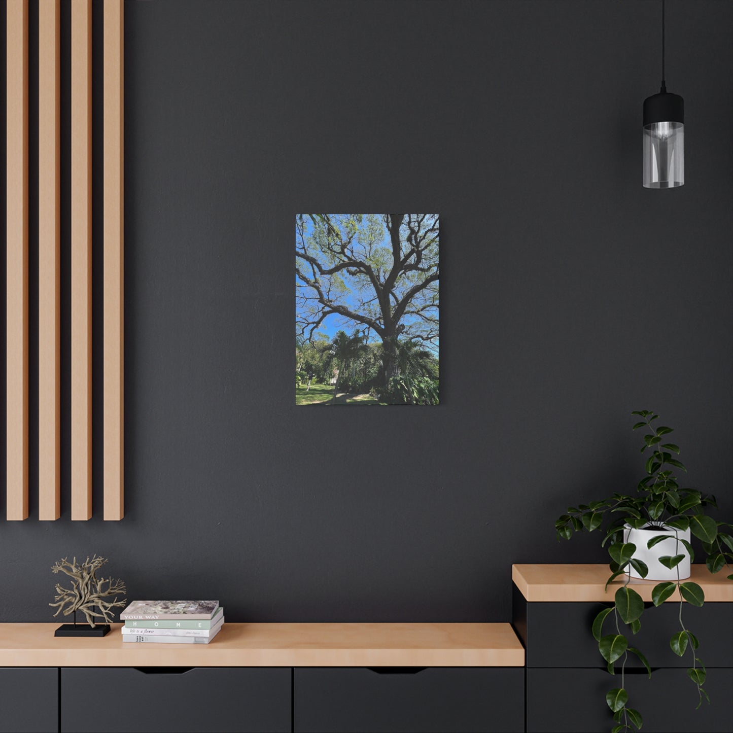 Nature-Inspired Stretched Canvas Art - Large Tree Print