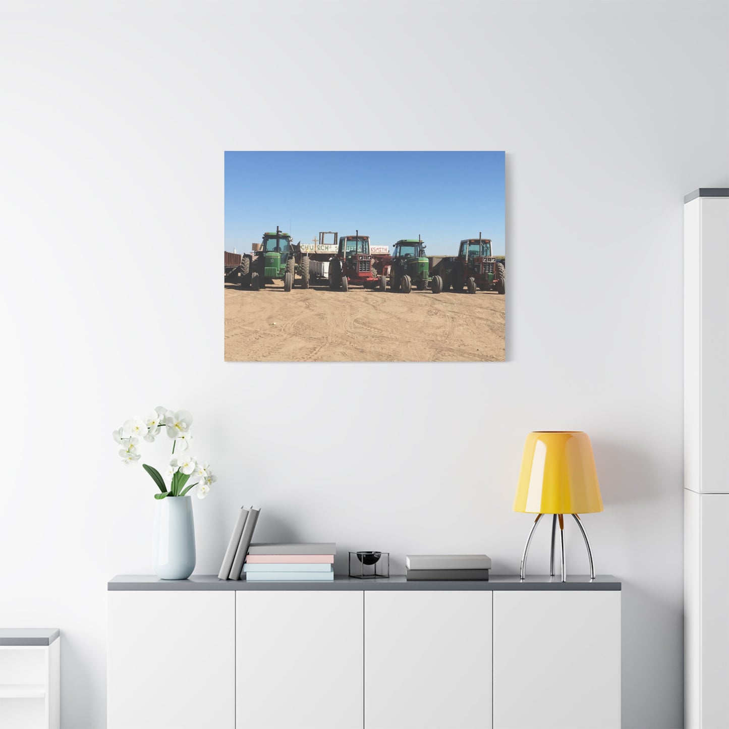 Farming Tractors Canvas Art - Stretched Matte Wall Decor