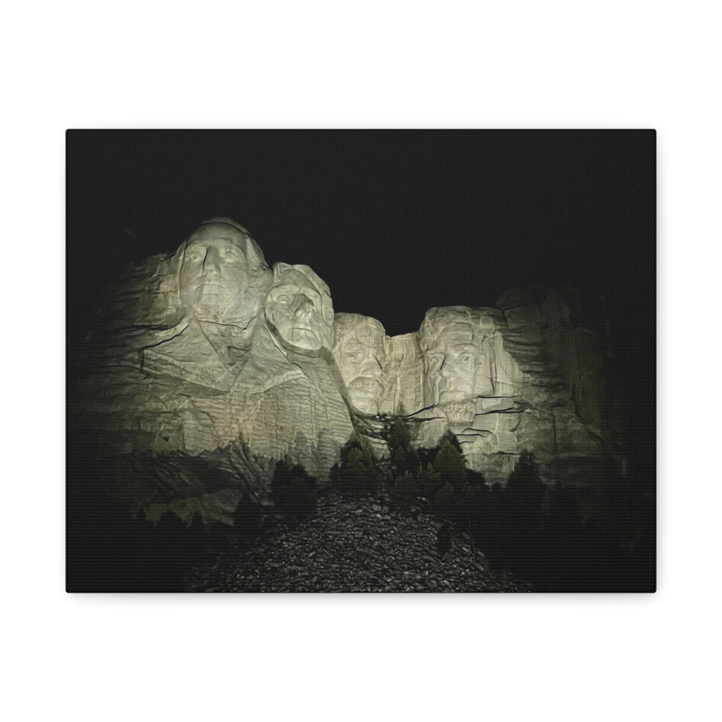 Mount Rushmore Matte Canvas Wall Art - Stretched, 1.25"