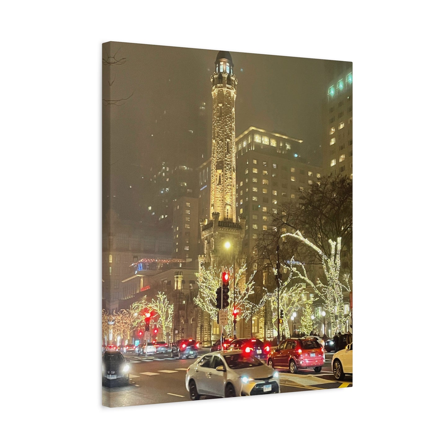 City Lights Wall Art - Water Tower