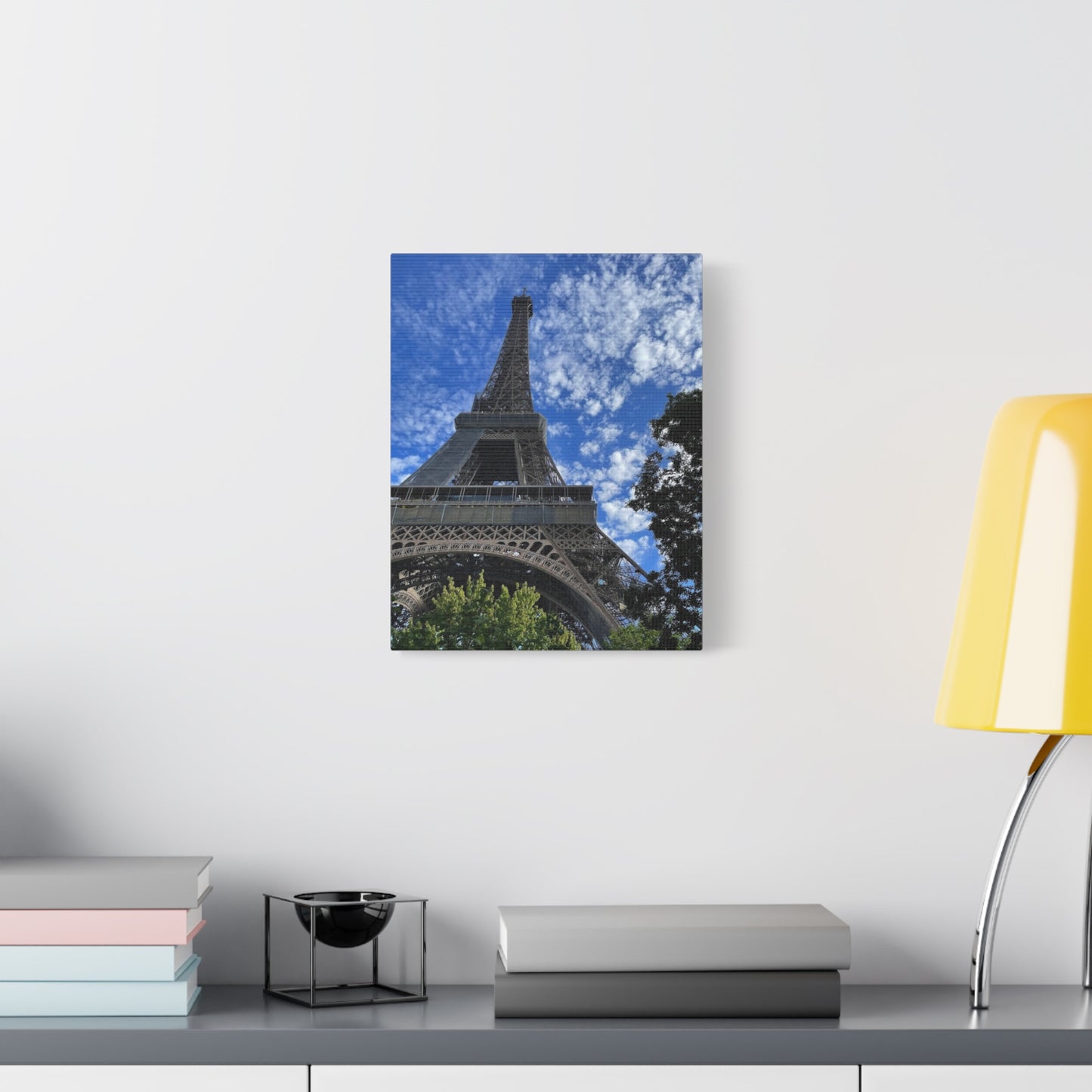 Eiffel Tower Canvas Wall Art – Stretched Matte Print for Paris Lovers