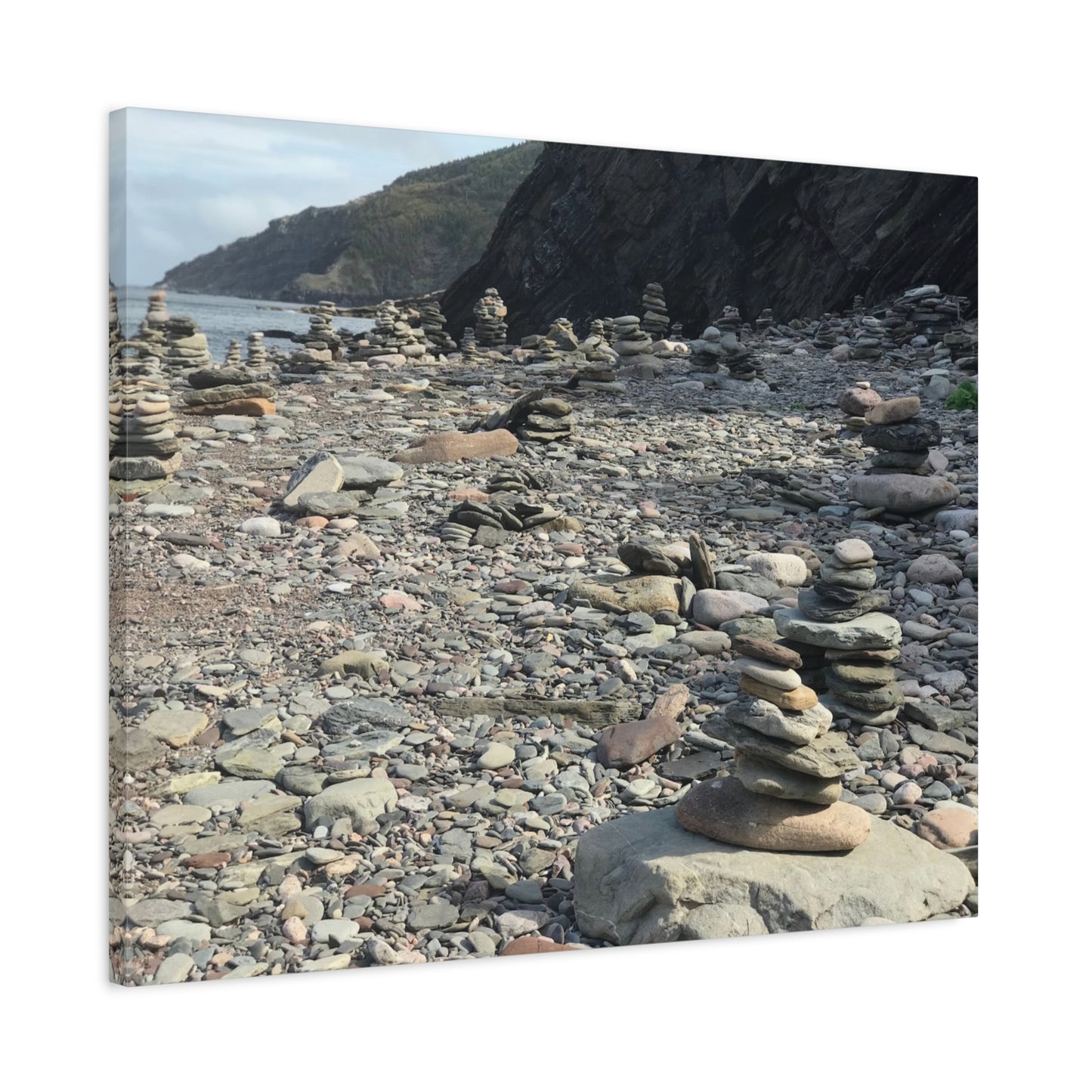 Peaceful Rock Stack Art Canvas - Nature-Inspired Wall Decor