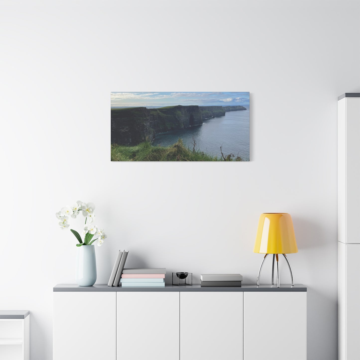 Coastal Cliffs Matte Canvas Wall Art - Tranquil Nature Decor