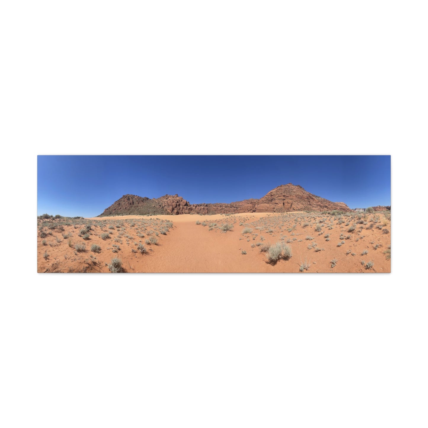 Desert Landscape Canvas Wall Art - Panoramic Modern Decor