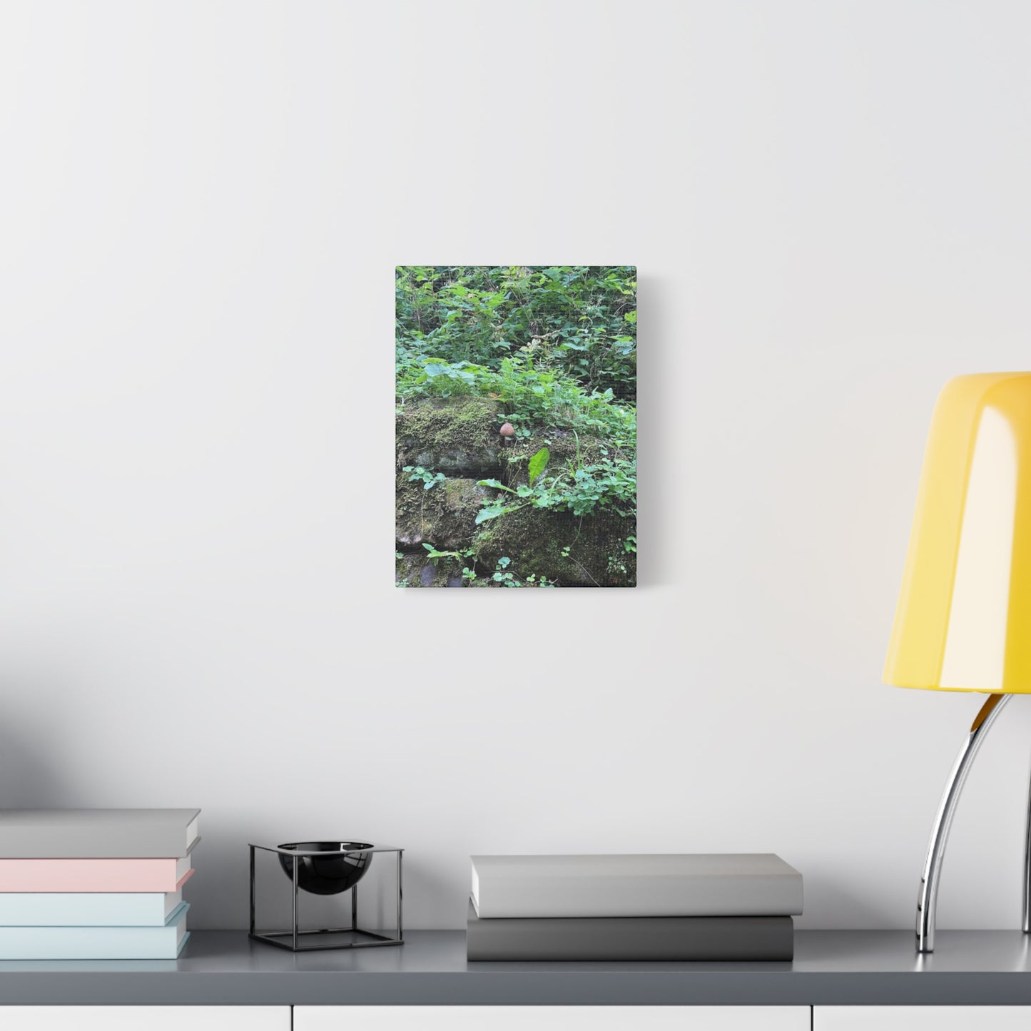 Nature-Inspired Stretched Canvas Print - Rustic Greenery Art for Home Décor