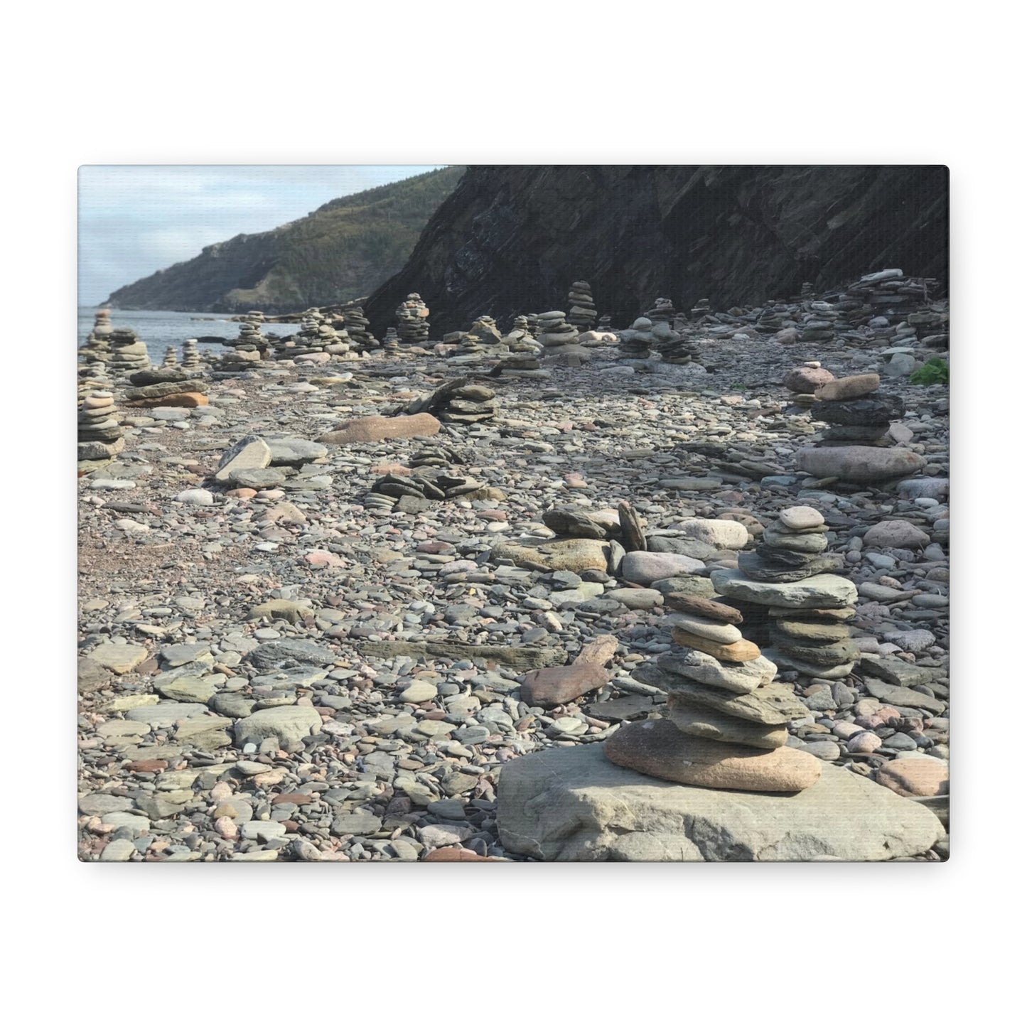 Peaceful Rock Stack Art Canvas - Nature-Inspired Wall Decor