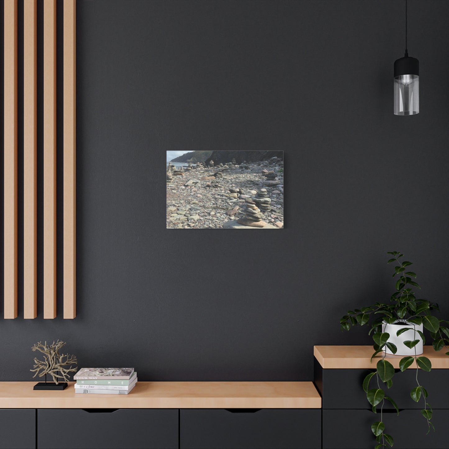 Peaceful Rock Stack Art Canvas - Nature-Inspired Wall Decor
