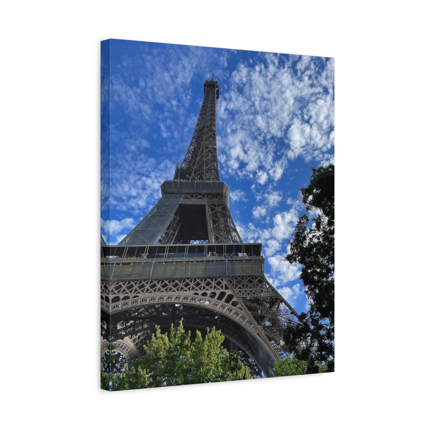 Eiffel Tower Canvas Wall Art – Stretched Matte Print for Paris Lovers