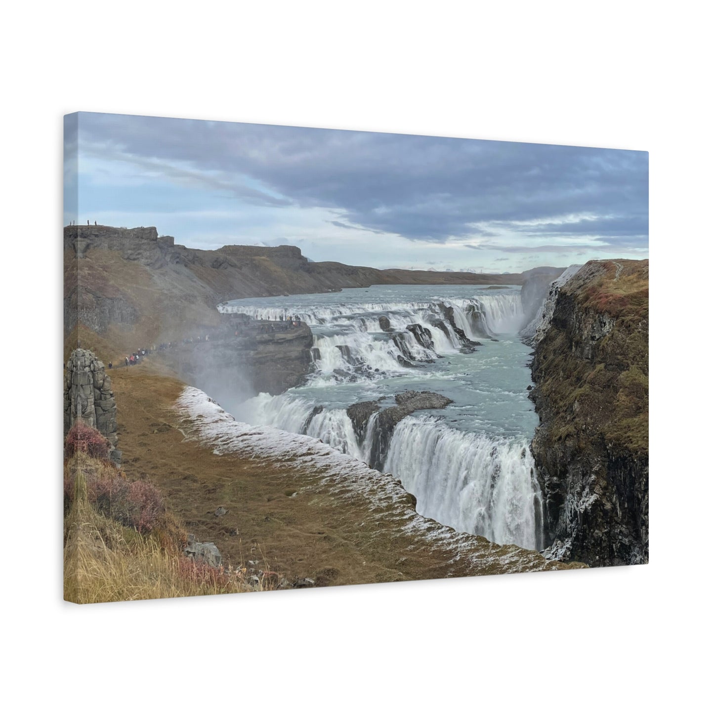 Serene Waterfall Canvas Wall Art - Tranquil Nature Decor