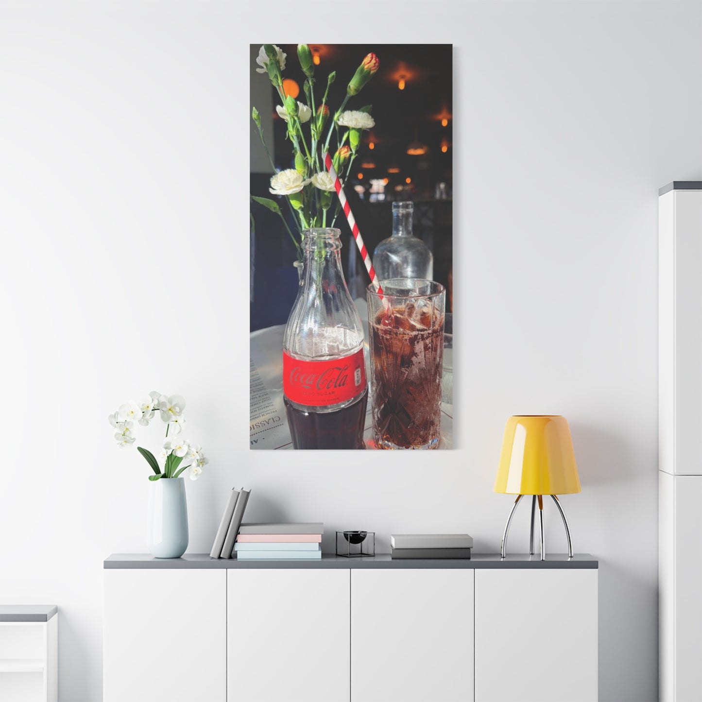 Retro Coca-Cola Canvas Wall Art - 1.25" Stretched Print for Home Decor