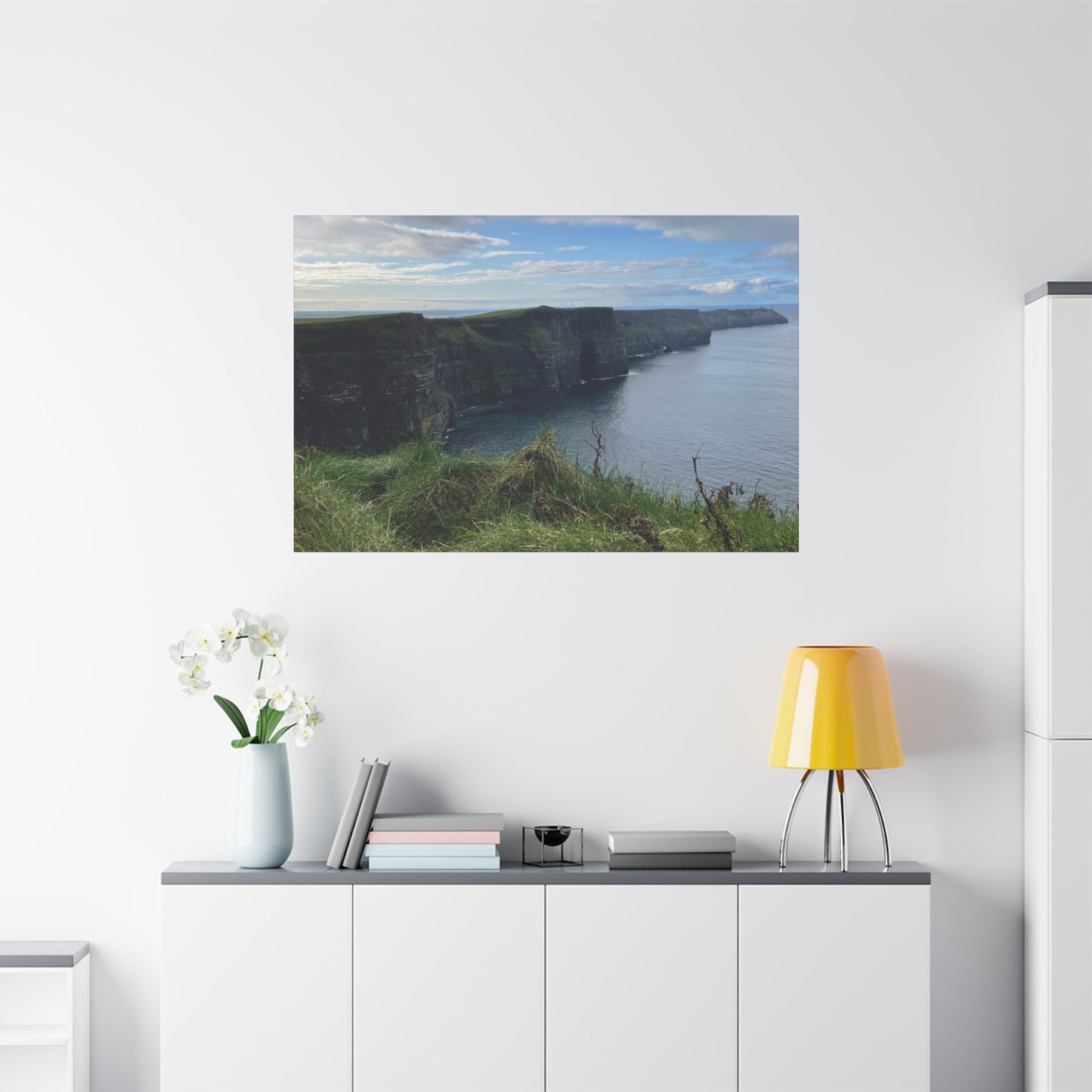 Coastal Cliffs Matte Canvas Wall Art - Tranquil Nature Decor