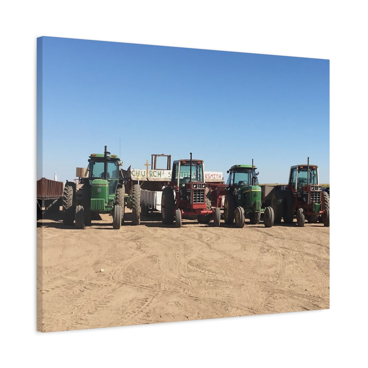 Farming Tractors Canvas Art - Stretched Matte Wall Decor