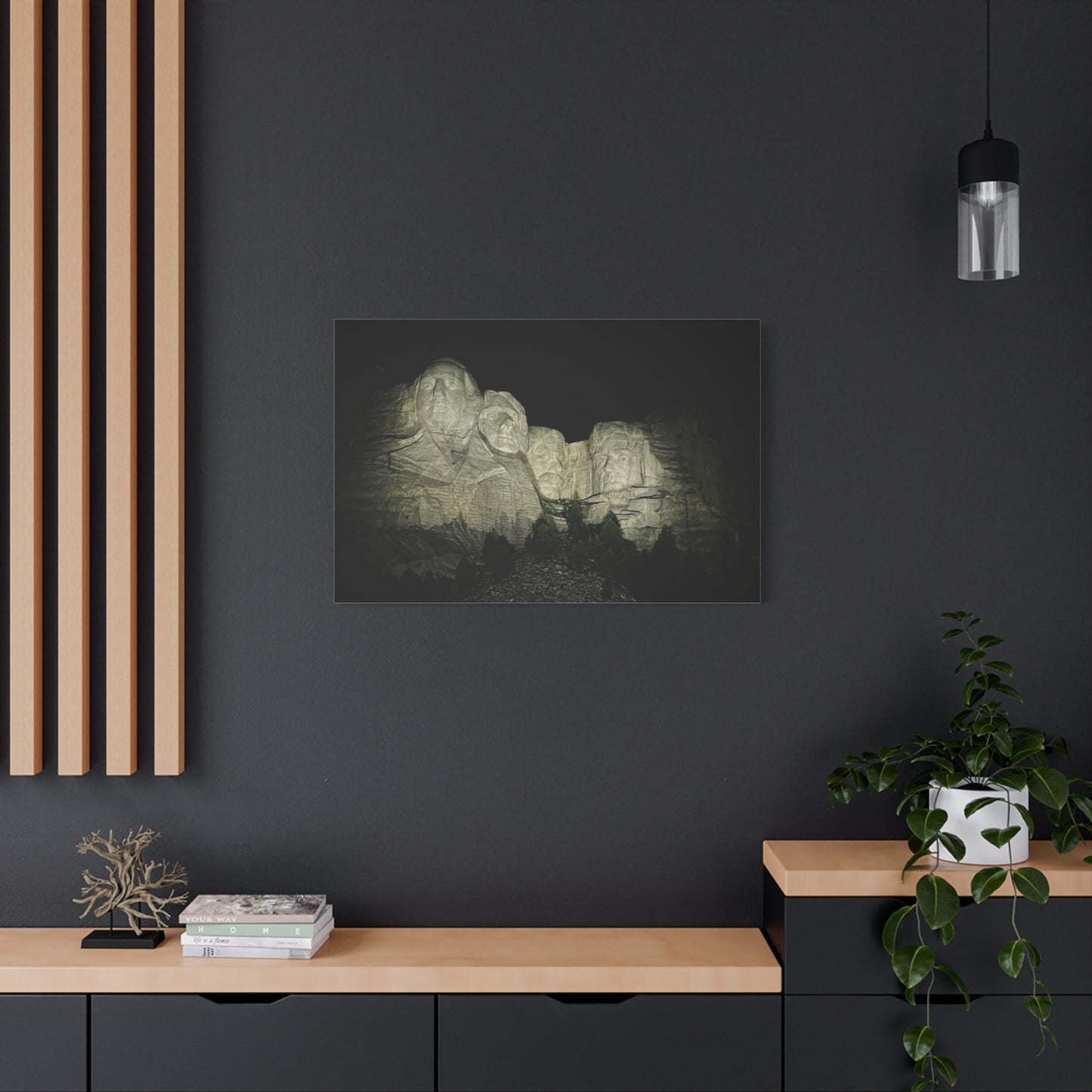 Mount Rushmore Matte Canvas Wall Art - Stretched, 1.25"