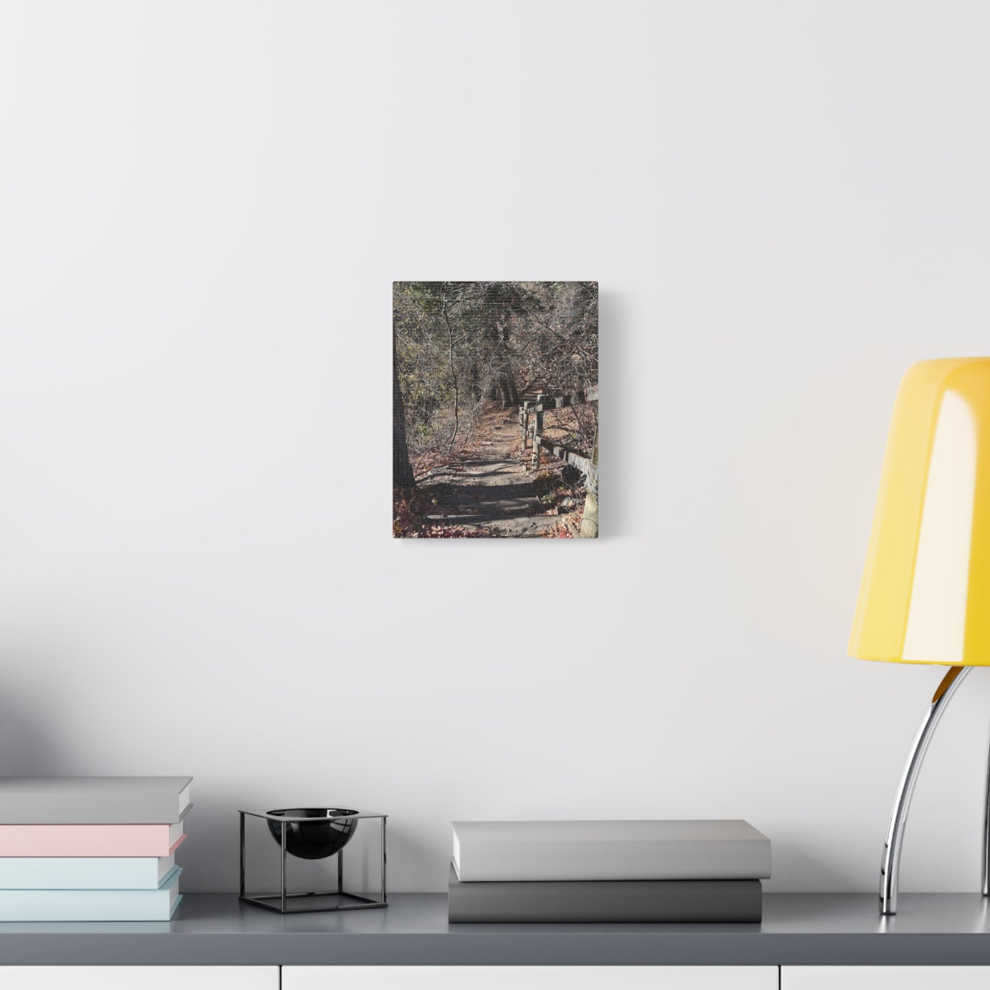 Nature Path Matte Canvas Wall Art - Tranquil Landscape Decor