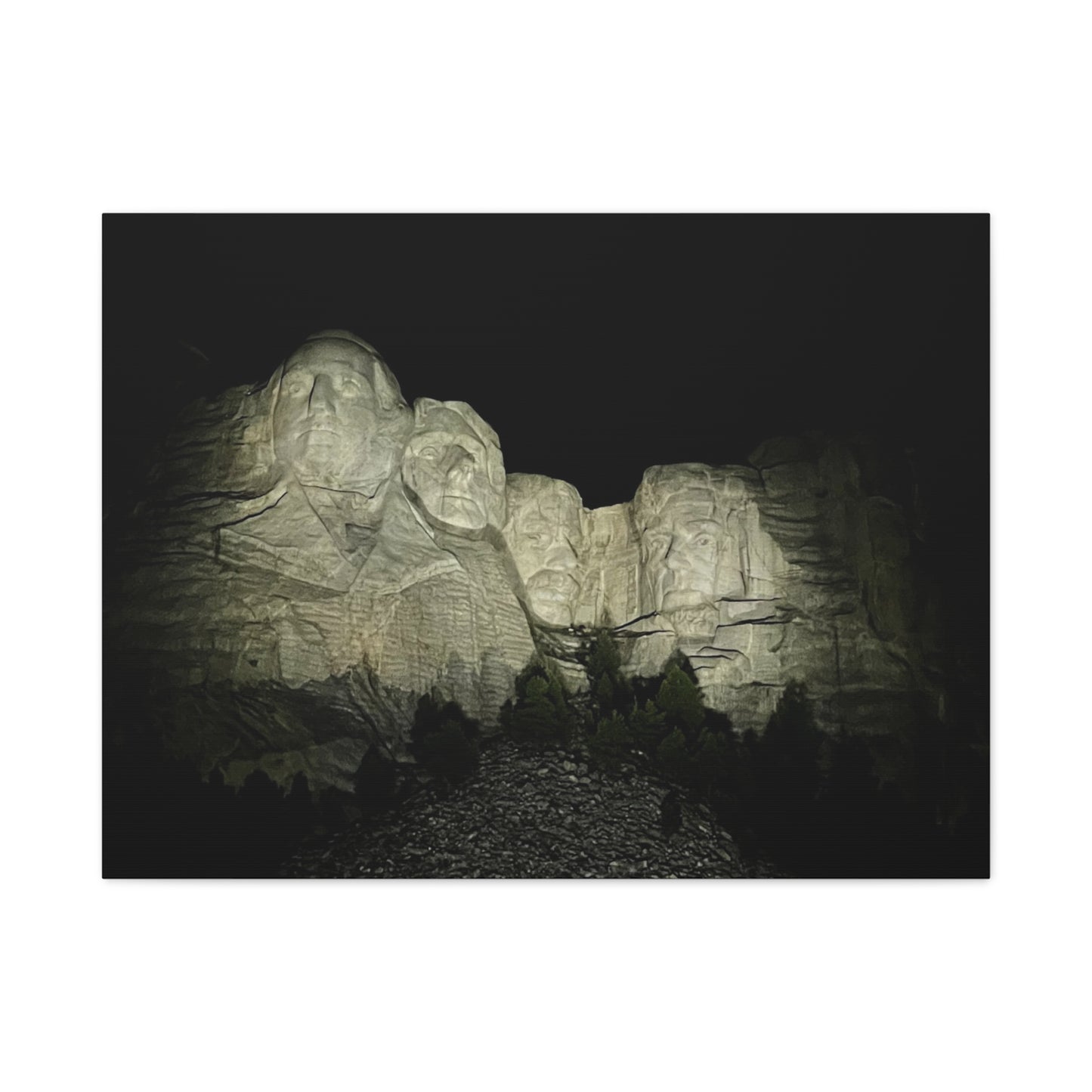 Mount Rushmore Matte Canvas Wall Art - Stretched, 1.25"