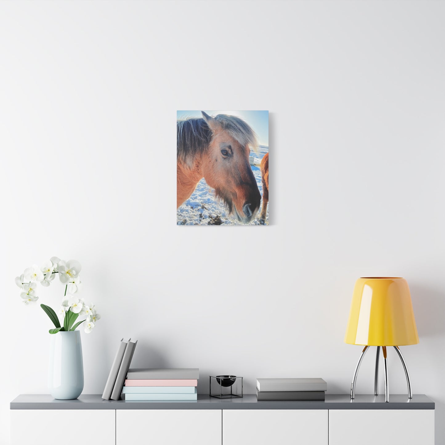Beautiful Horse Canvas Wall Art - Stretched Matte Print for Animal Lovers