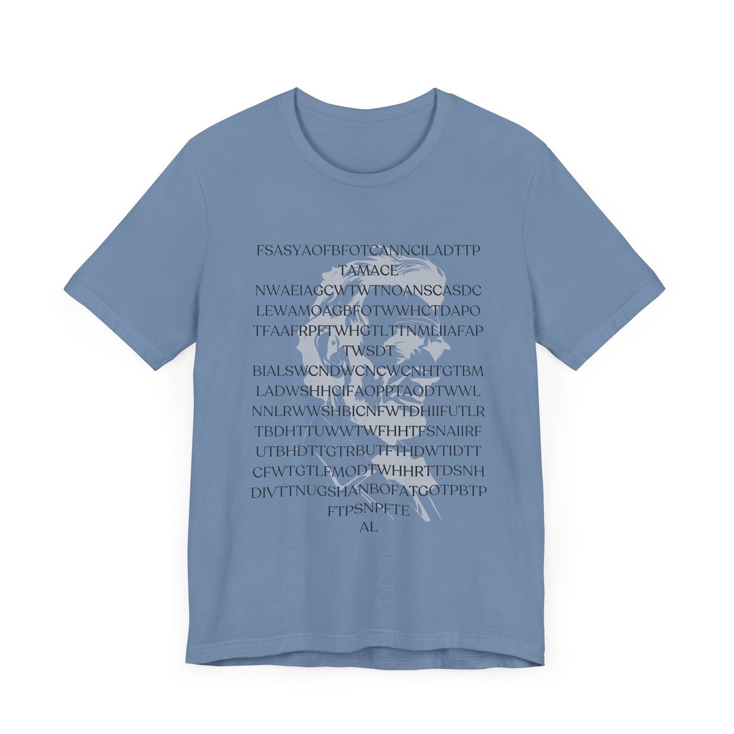 Lincoln's Gettysburg Address Unisex Jersey Short Sleeve Tee with Text Design