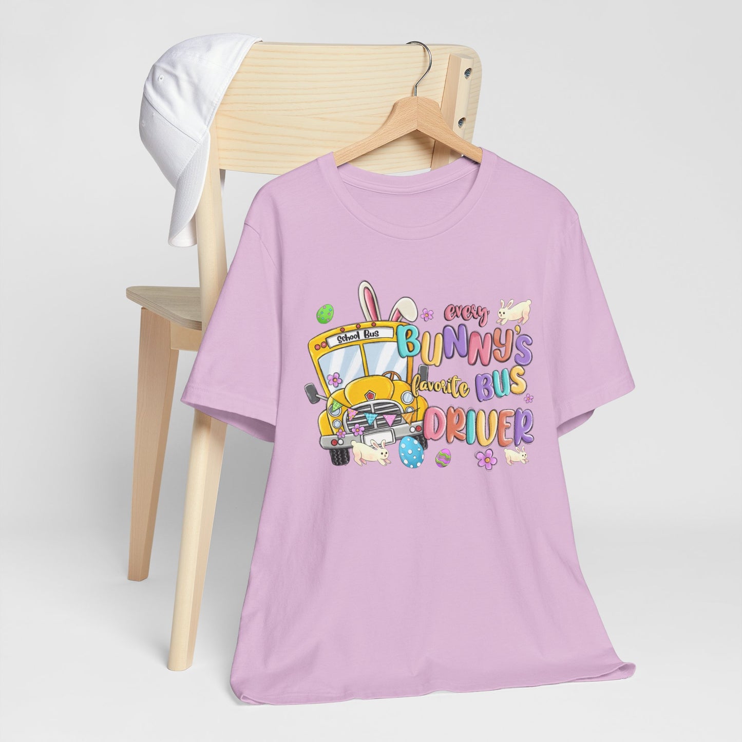 Every Bunny's Favorite Bus Driver Unisex Tee - Fun Easter T-Shirt for Kids and Adults