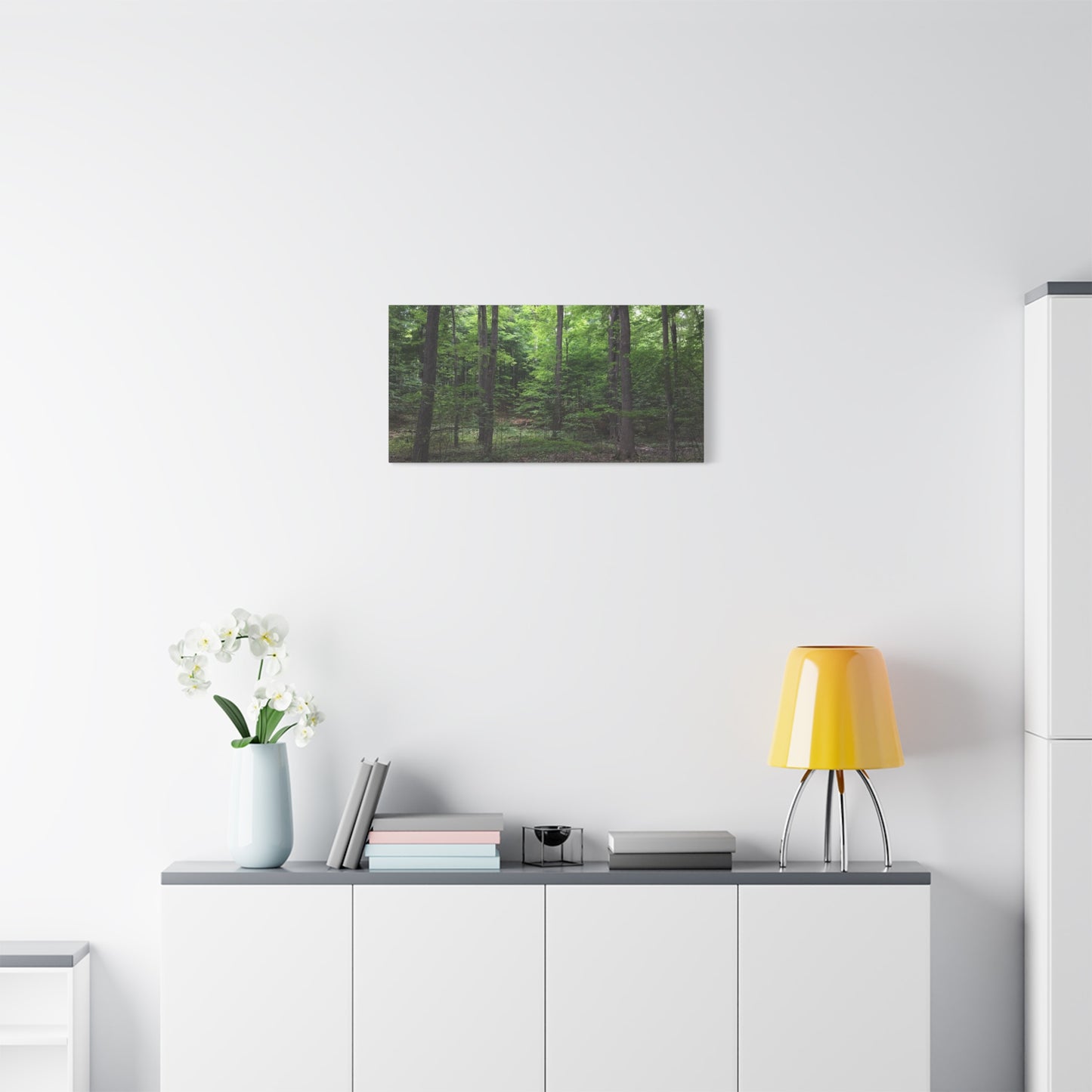 Serene Forest Canvas Art - Stretched Wall Décor for Natural Ambiance Sacred Grove