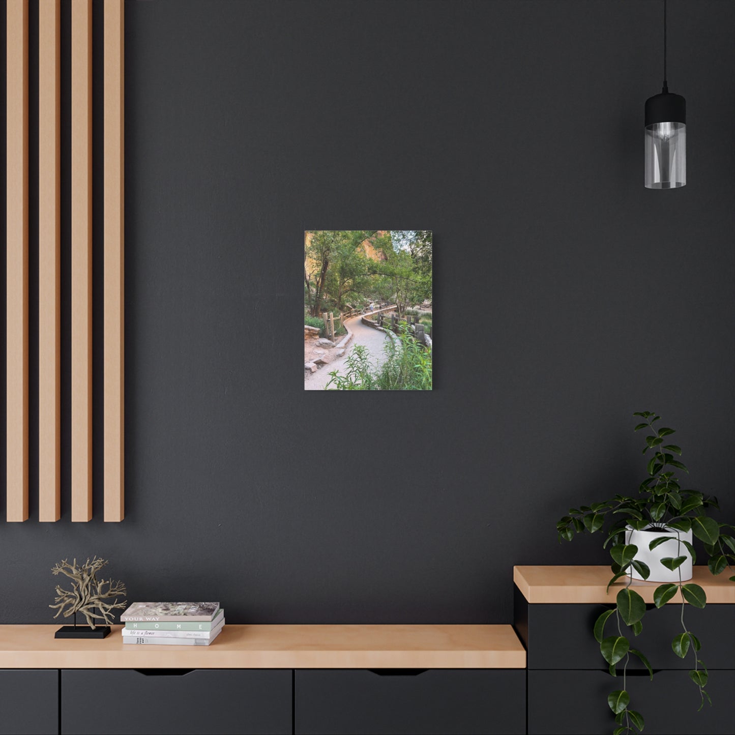 Nature Path Matte Canvas Wall Art - Scenic Landscape Decor