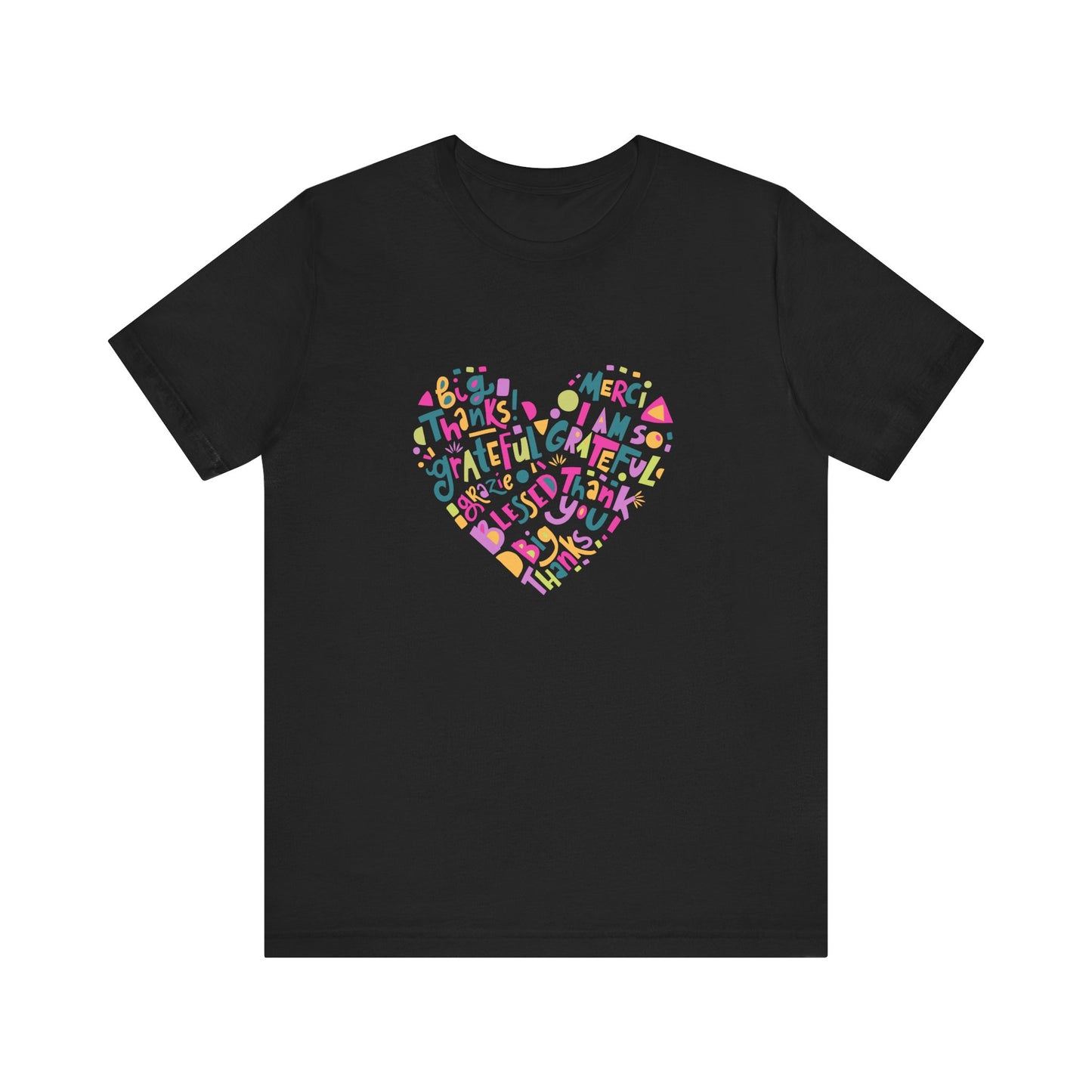 Grateful Heart Unisex Jersey Tee - Positive Vibes Apparel
