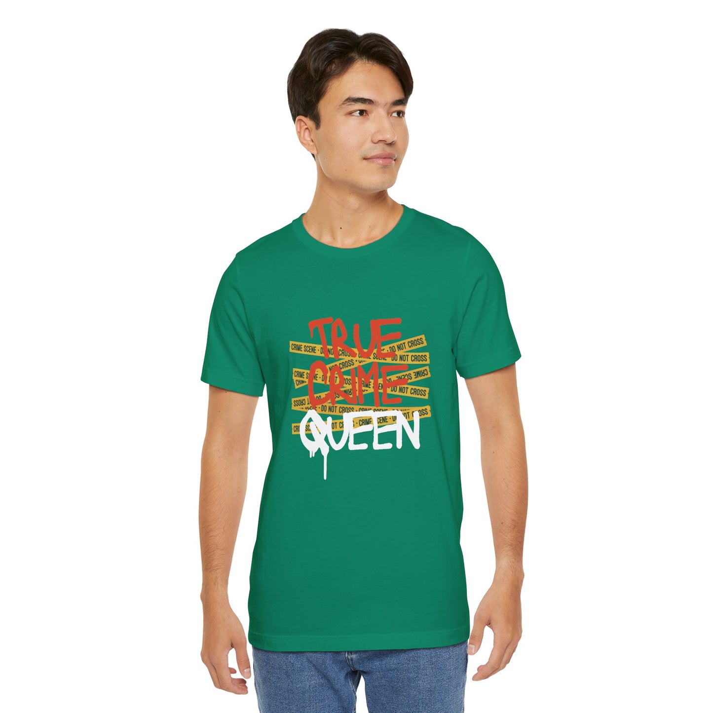 True Crime Queen Unisex Jersey Tee - Perfect for Crime Lovers and True Crime Events