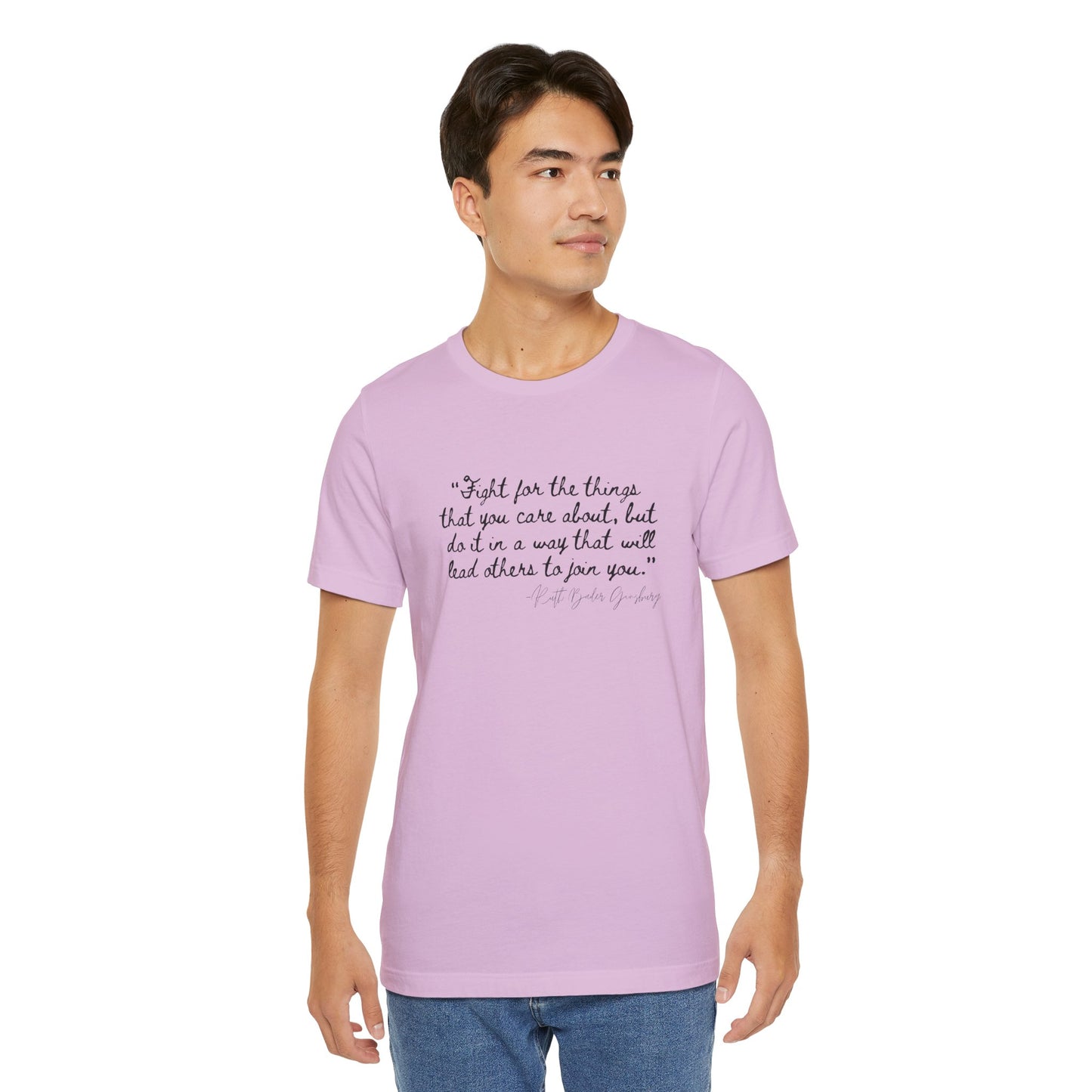 Inspirational Unisex Short Sleeve Tee – "Fight for the Things You Care About"