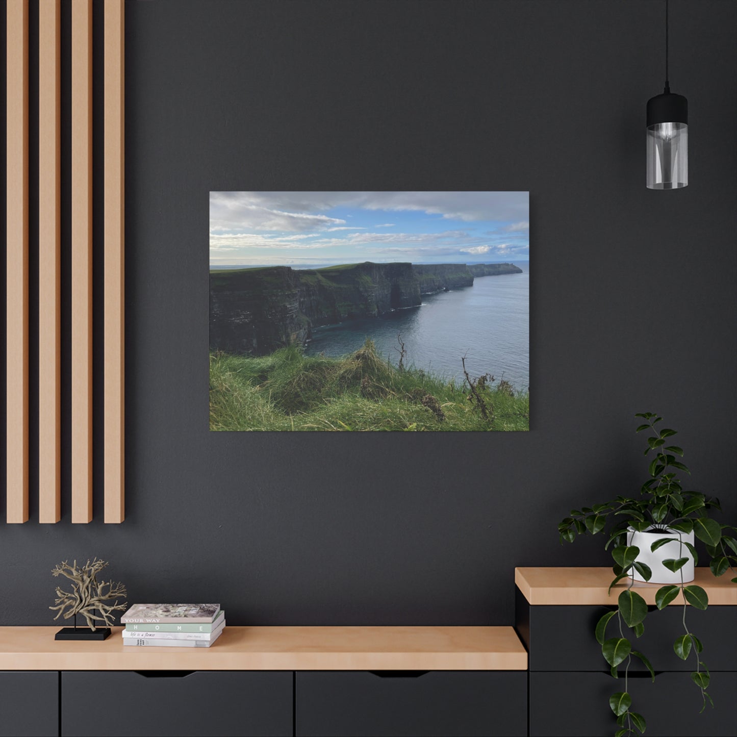 Coastal Cliffs Matte Canvas Wall Art - Tranquil Nature Decor