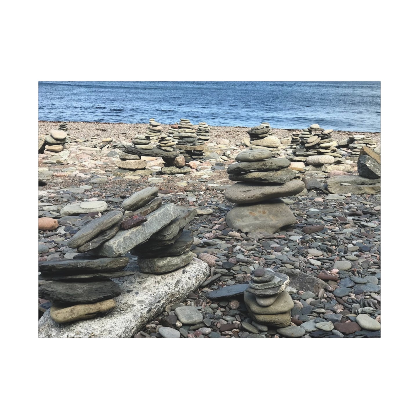 Tranquil Stone Stack Canvas Wall Art, Inspirational Home Decor, Serenity Gift, Nature Photography, Relaxing Living Room Art