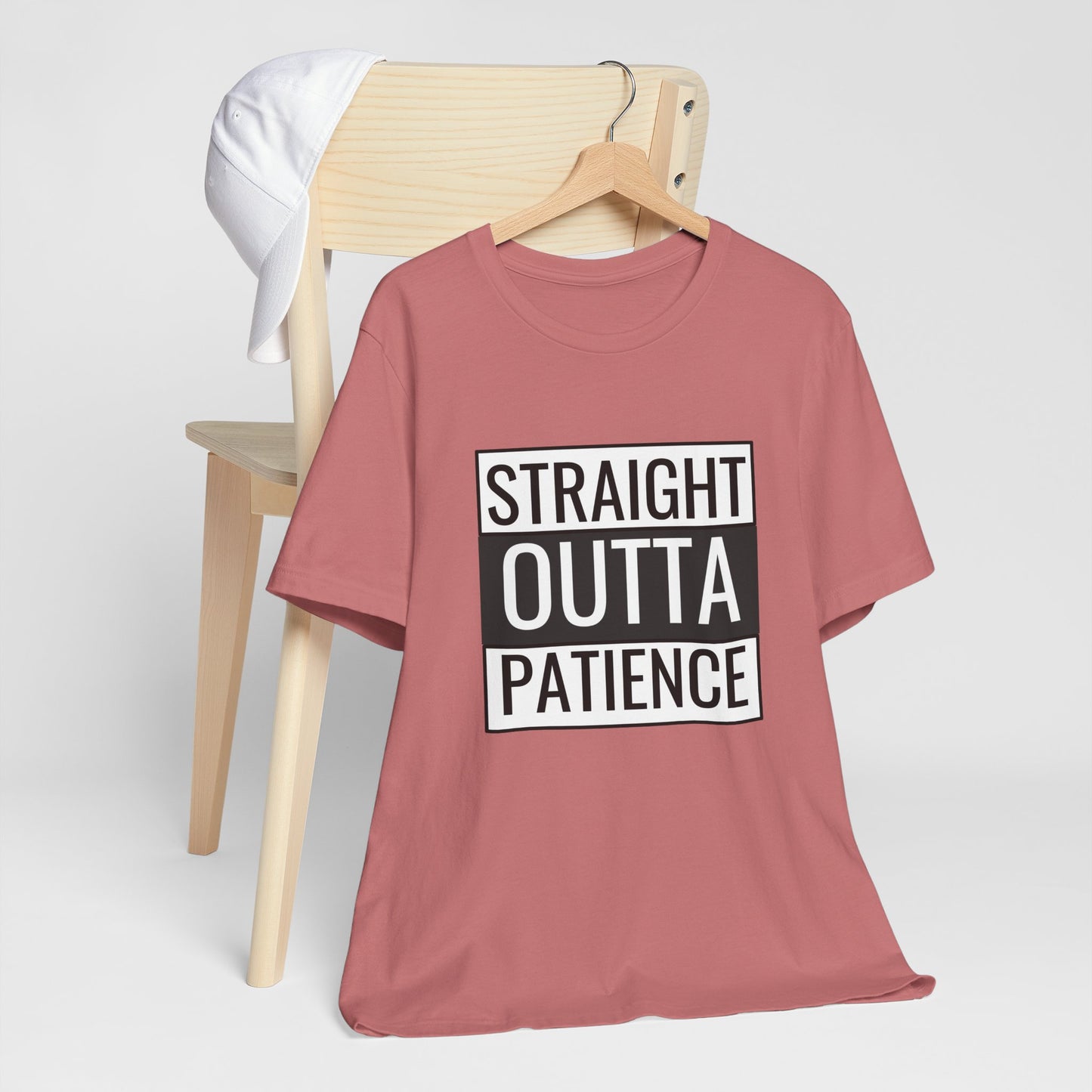 Straight Outta Patience Unisex Tee - Funny Graphic Shirt for Everyday Wear