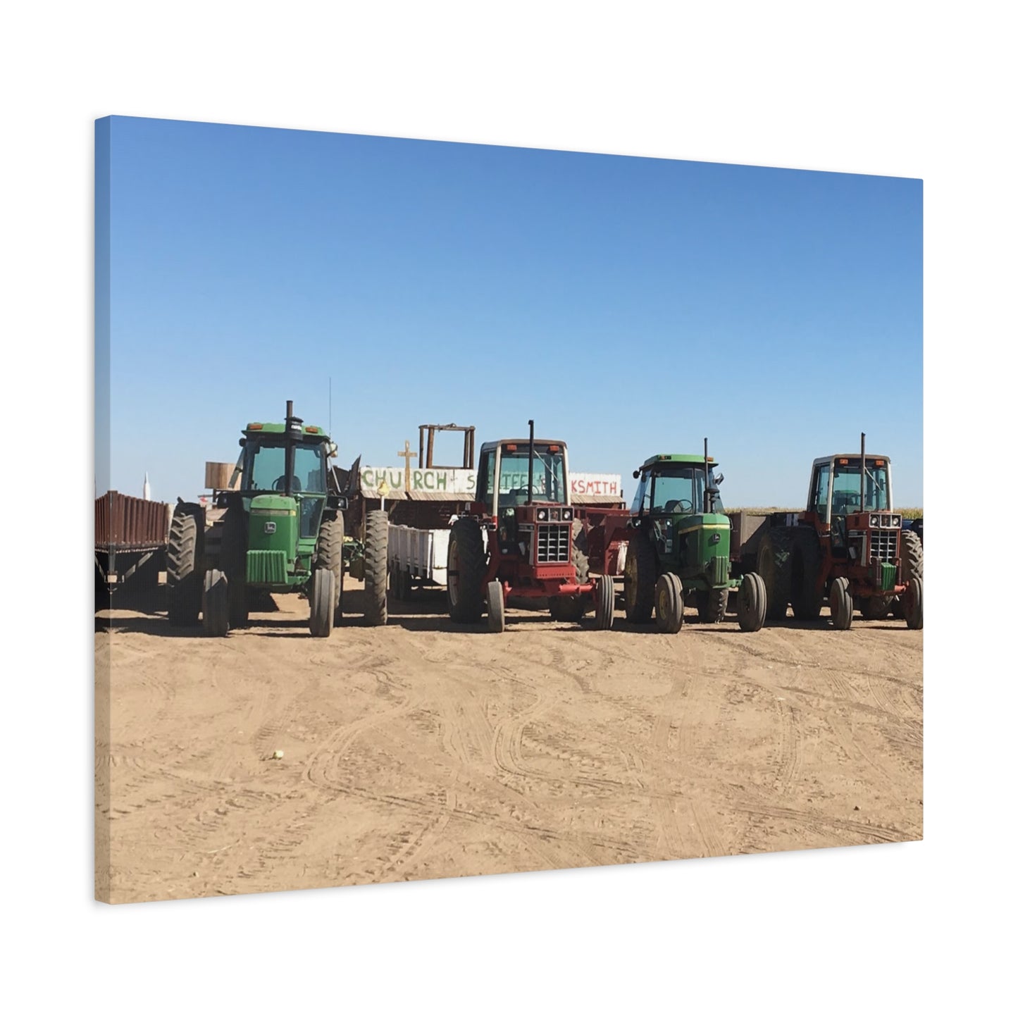 Farming Tractors Canvas Art - Stretched Matte Wall Decor